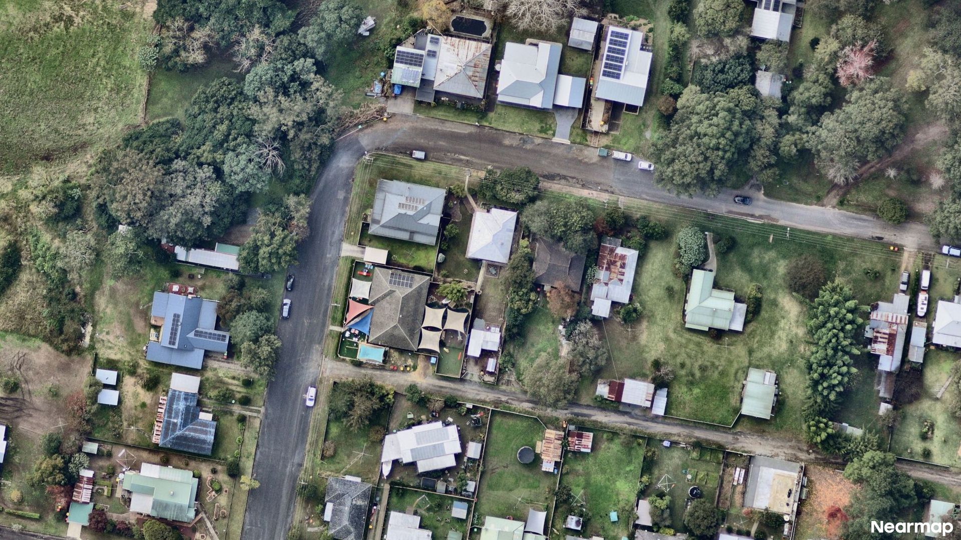 Vertical aerial view