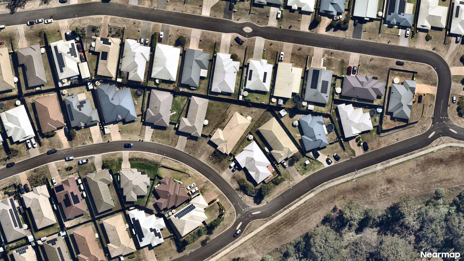 Vertical aerial view