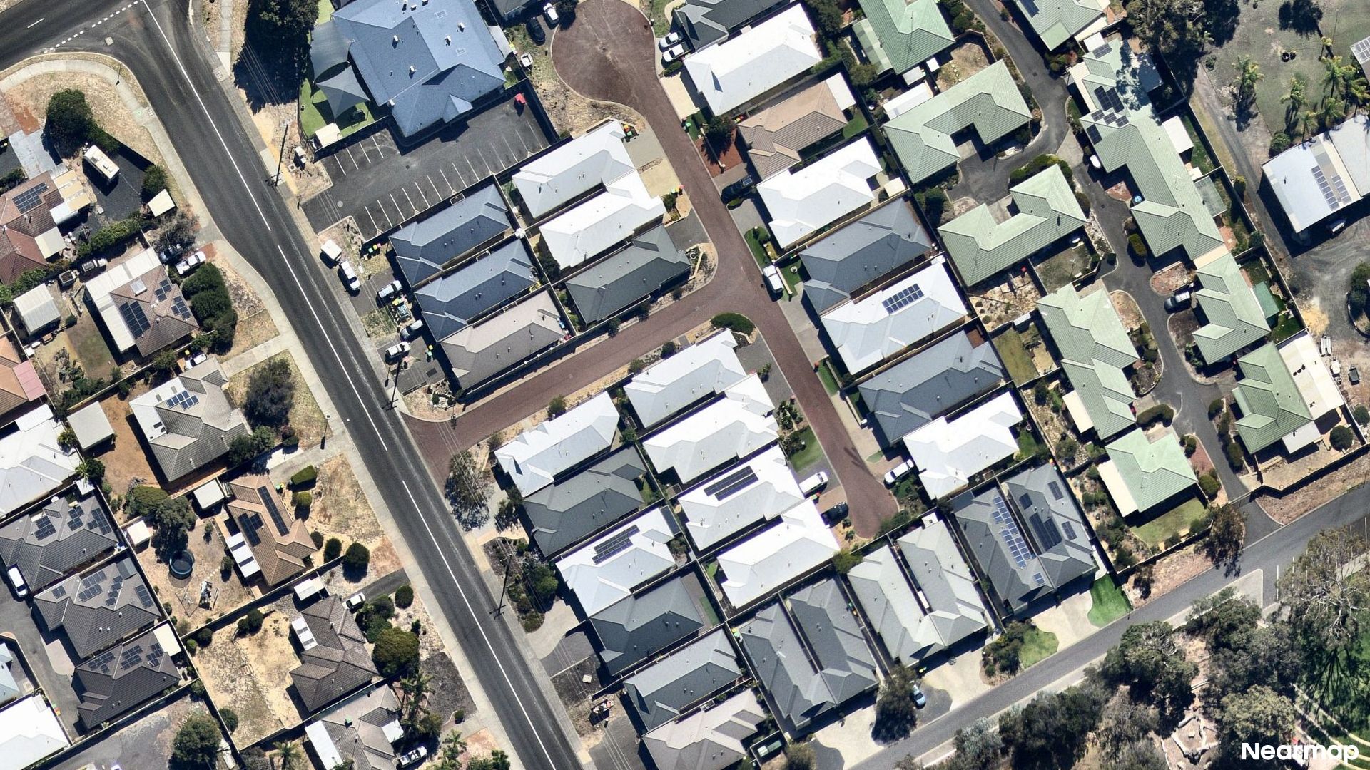 Vertical aerial view