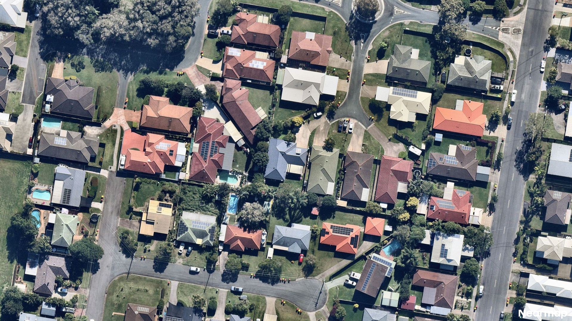 Vertical aerial view