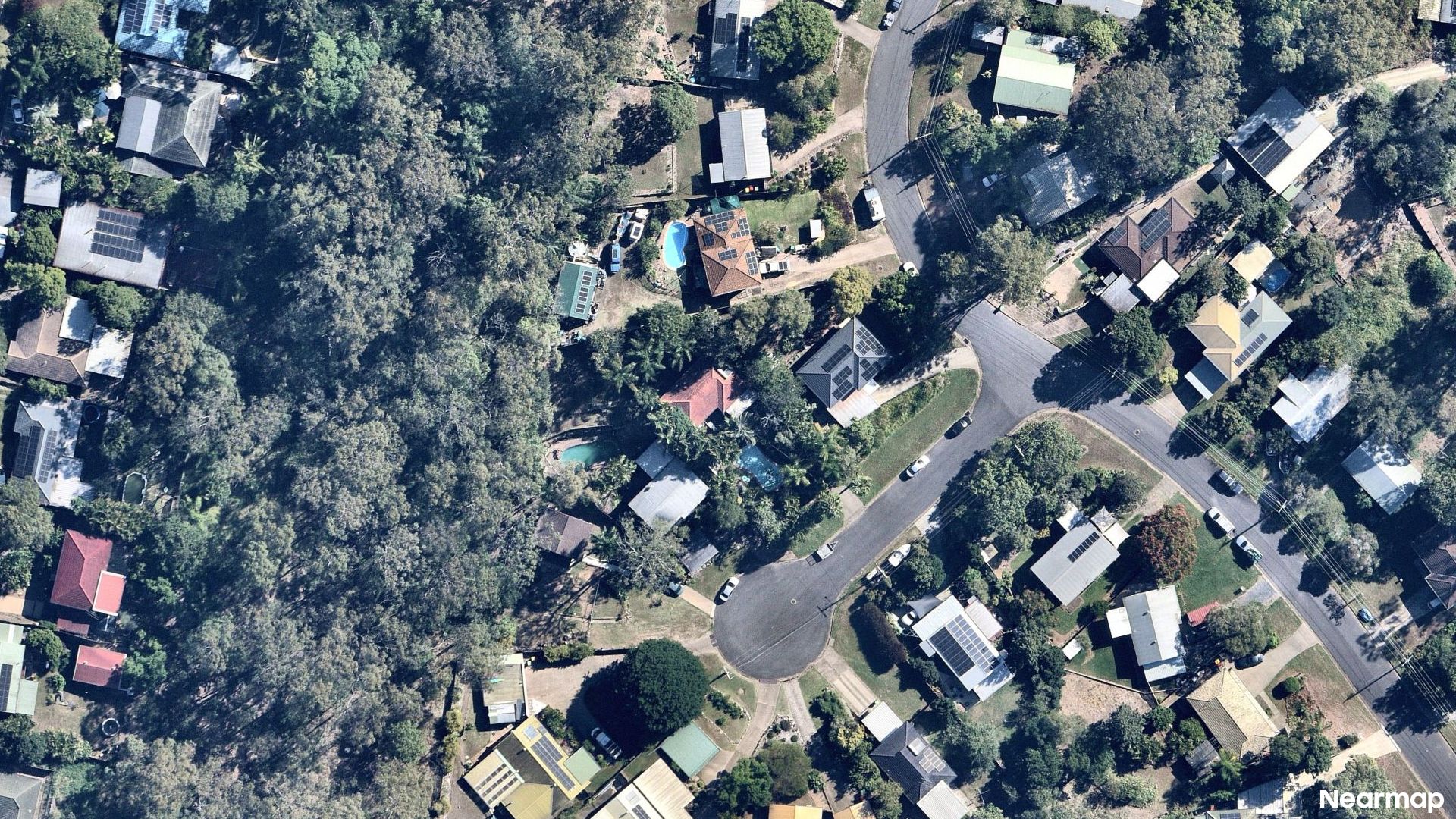 Vertical aerial view