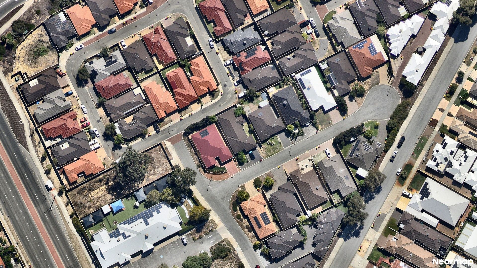 Vertical aerial view