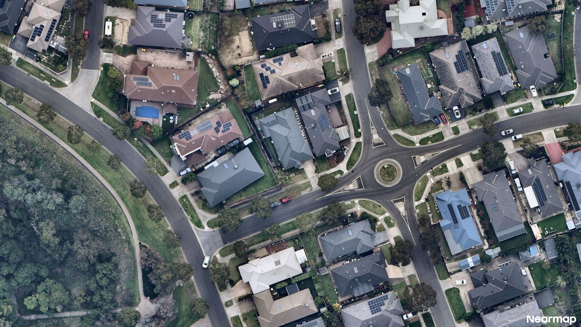 Vertical aerial view