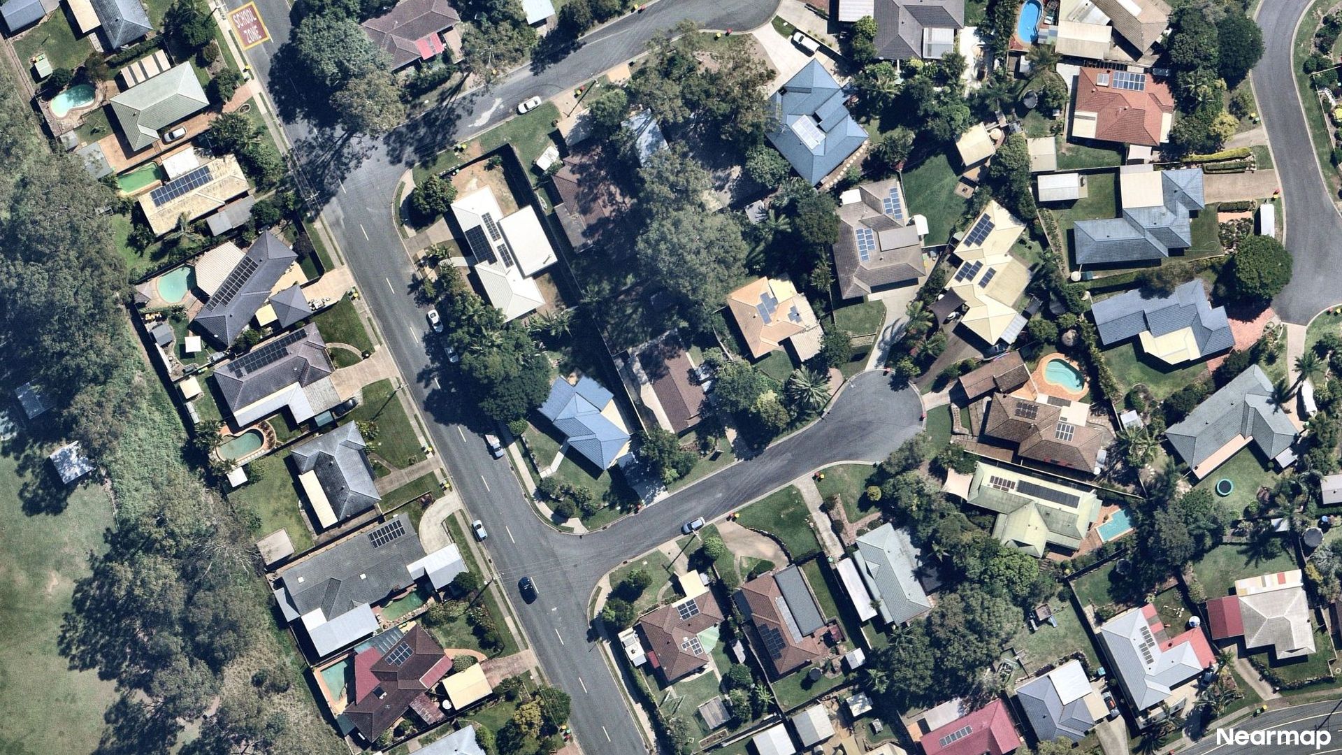 Vertical aerial view