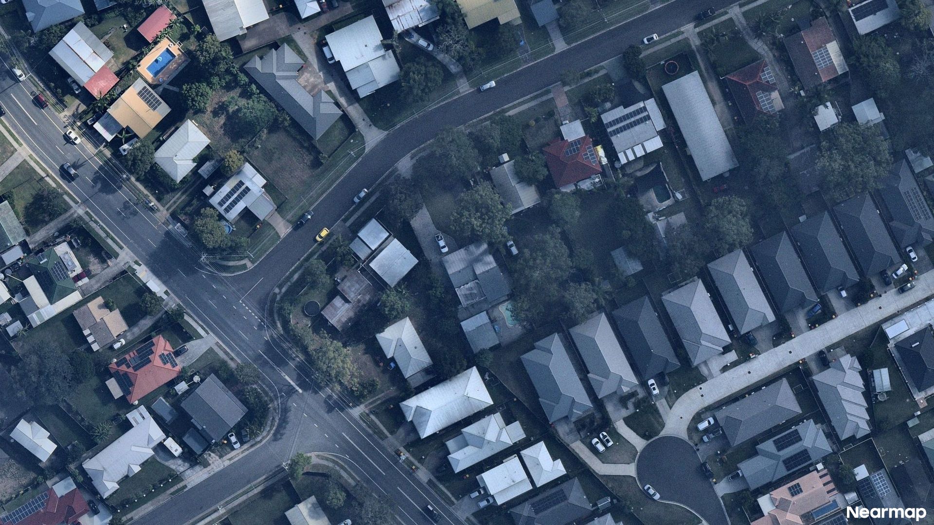 Vertical aerial view