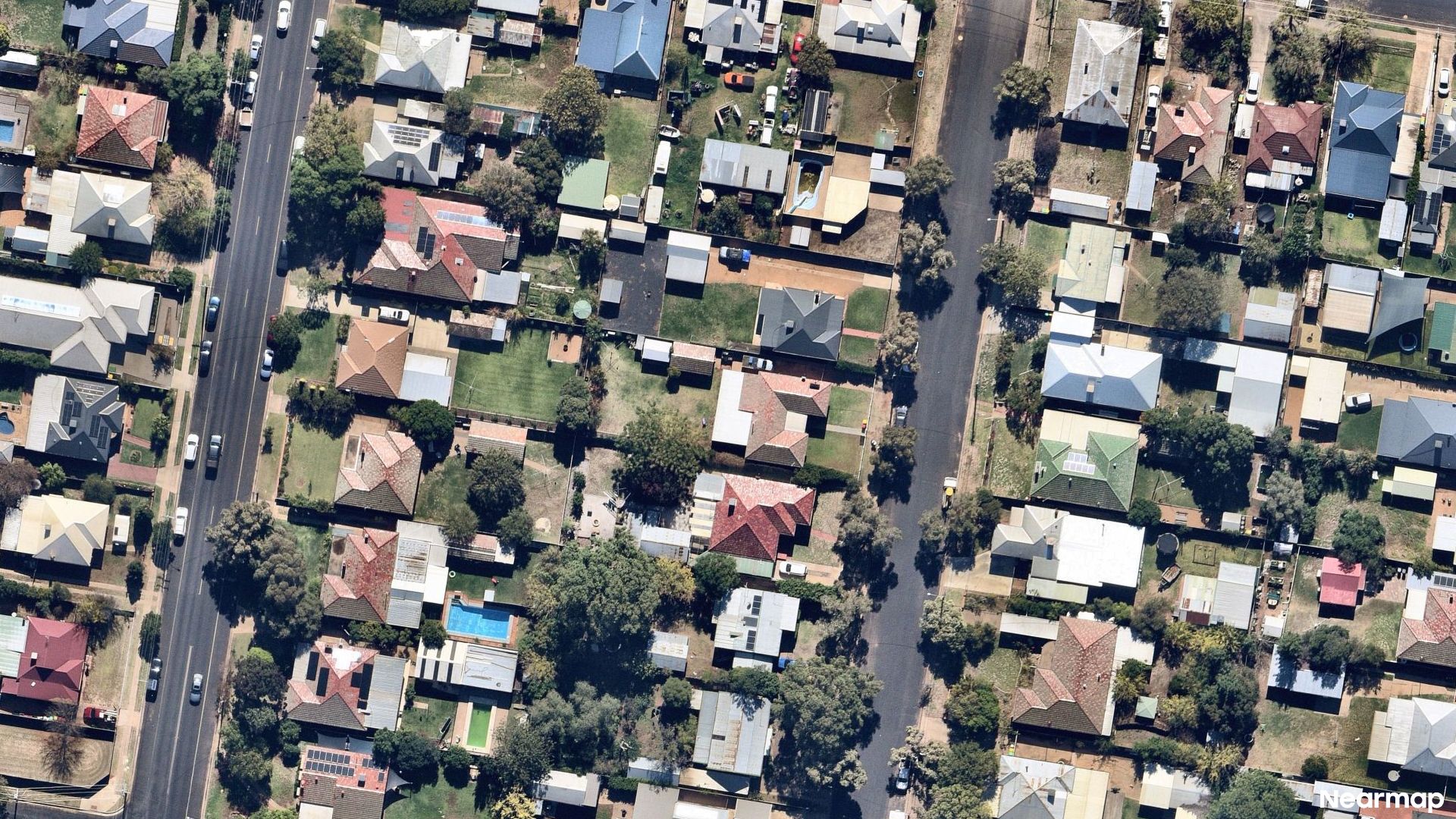 Vertical aerial view