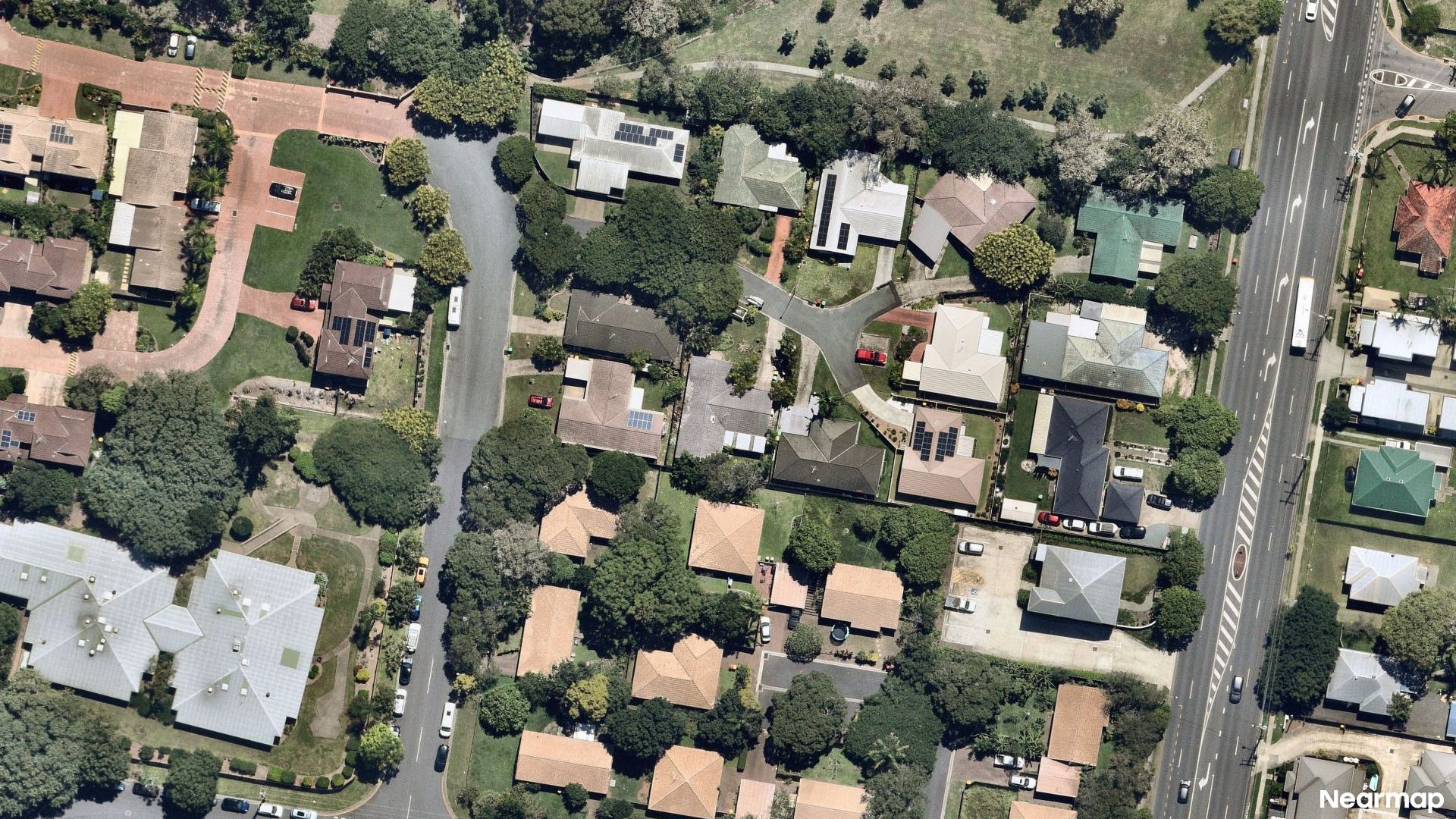 Vertical aerial view
