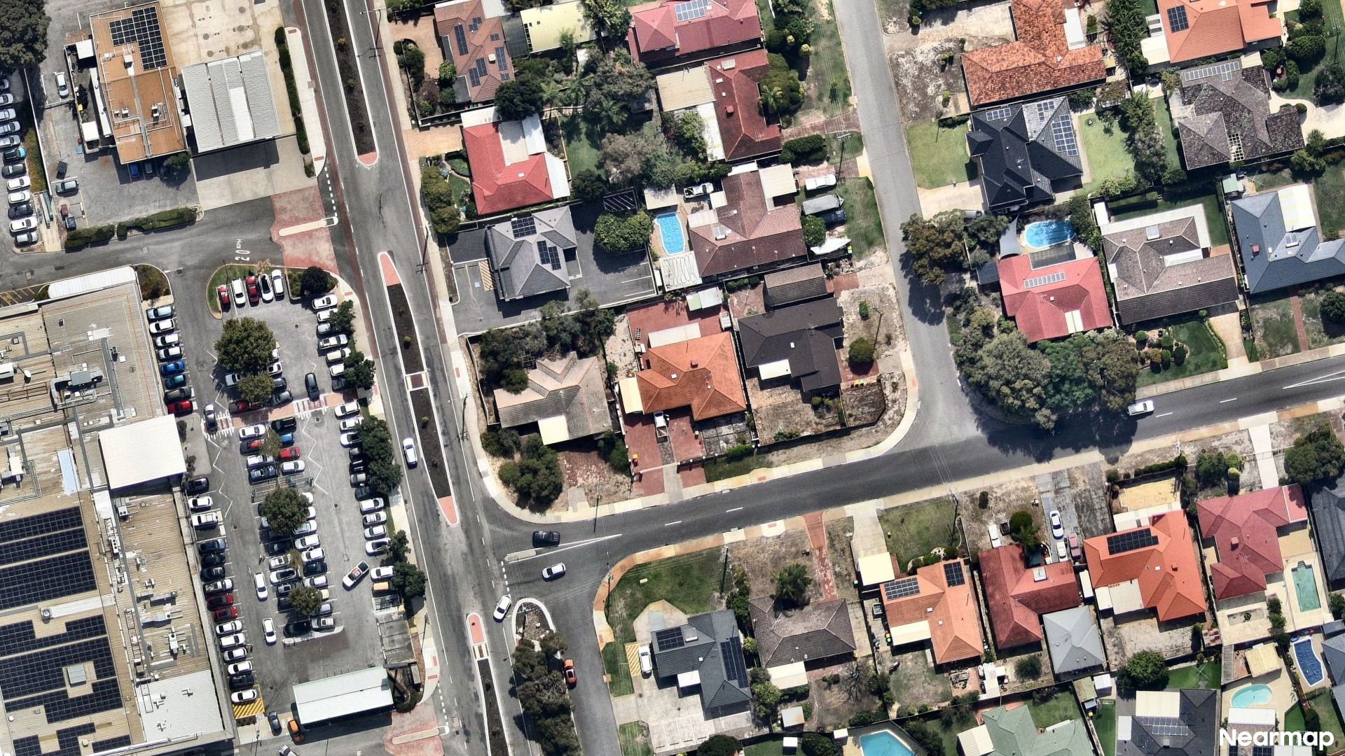 Vertical aerial view