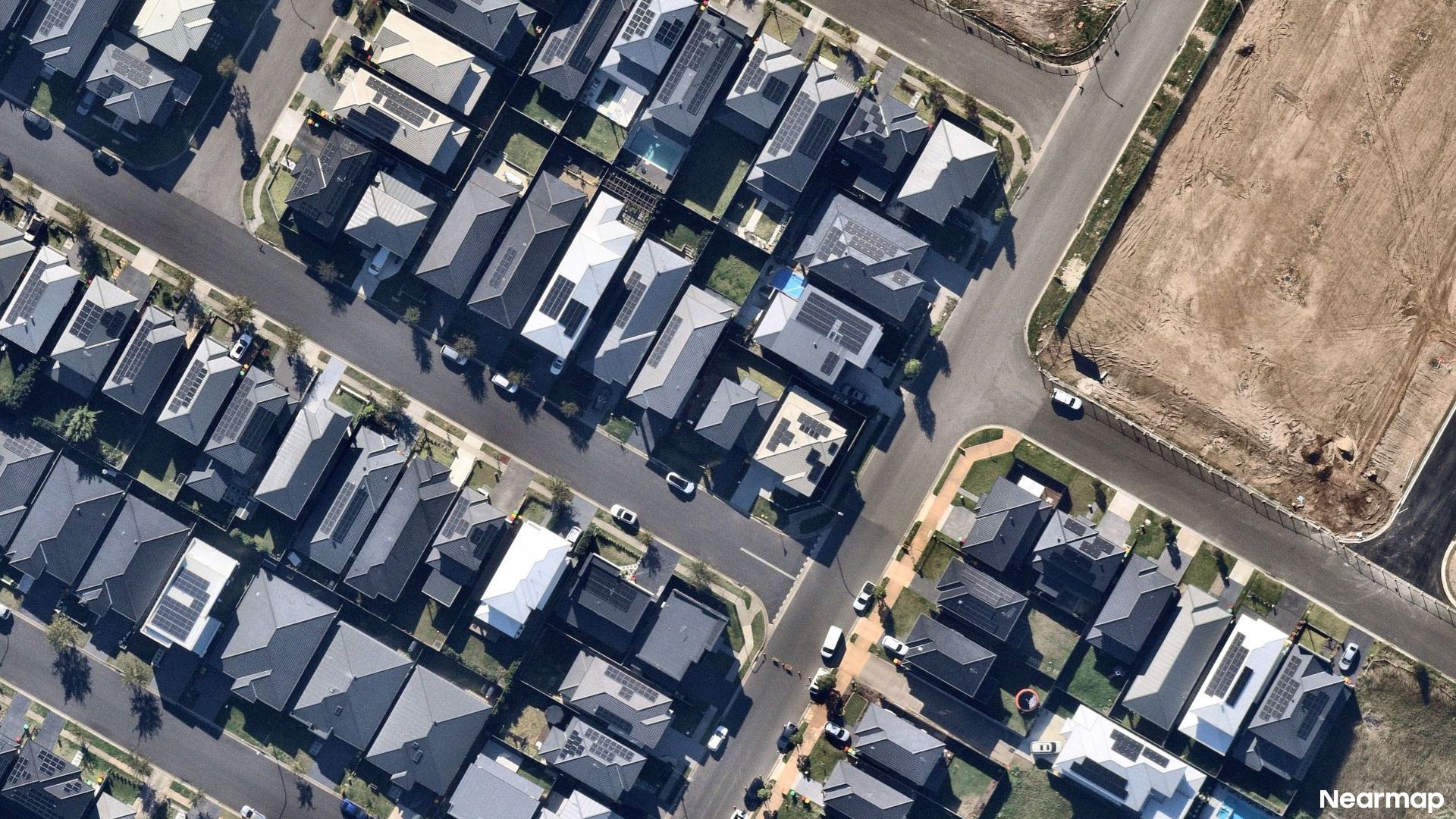 Vertical aerial view