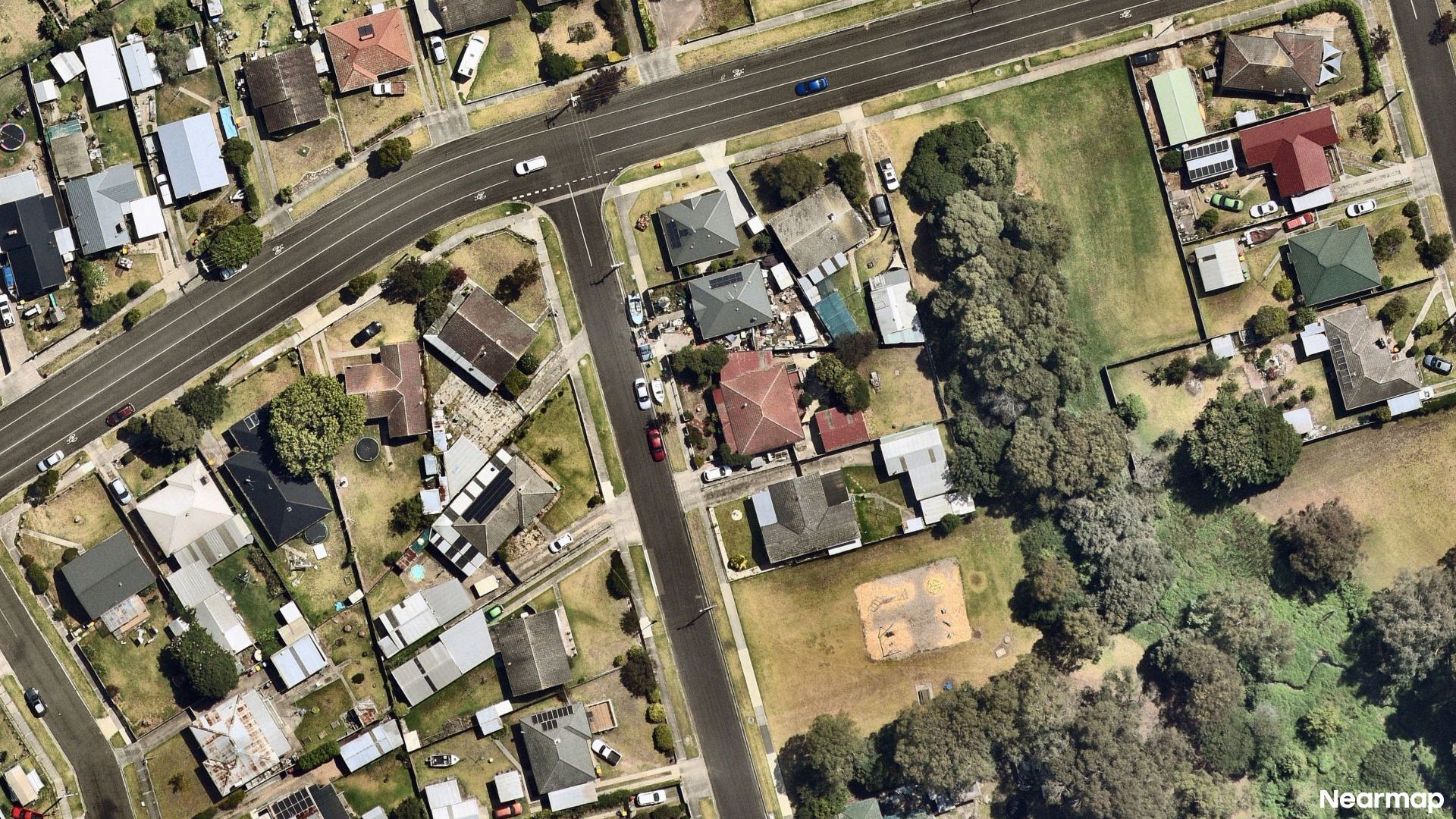 Vertical aerial view