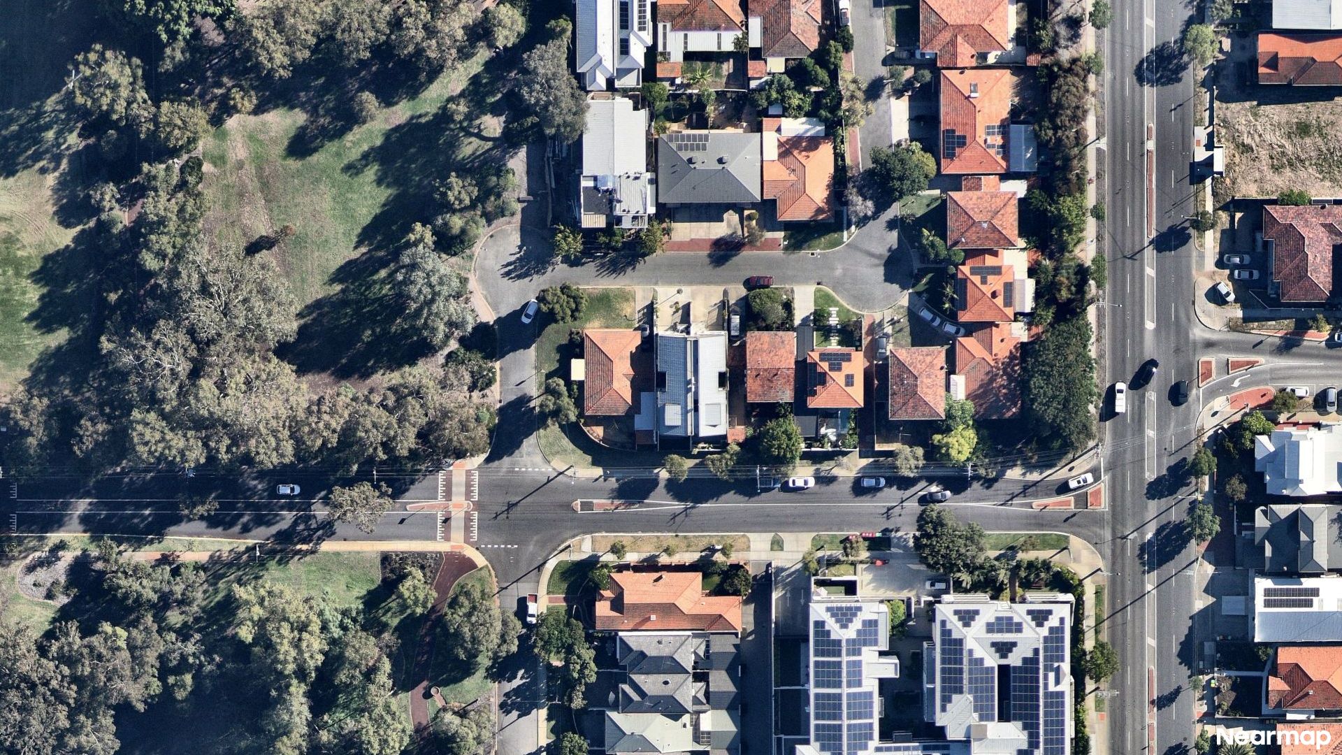 Vertical aerial view