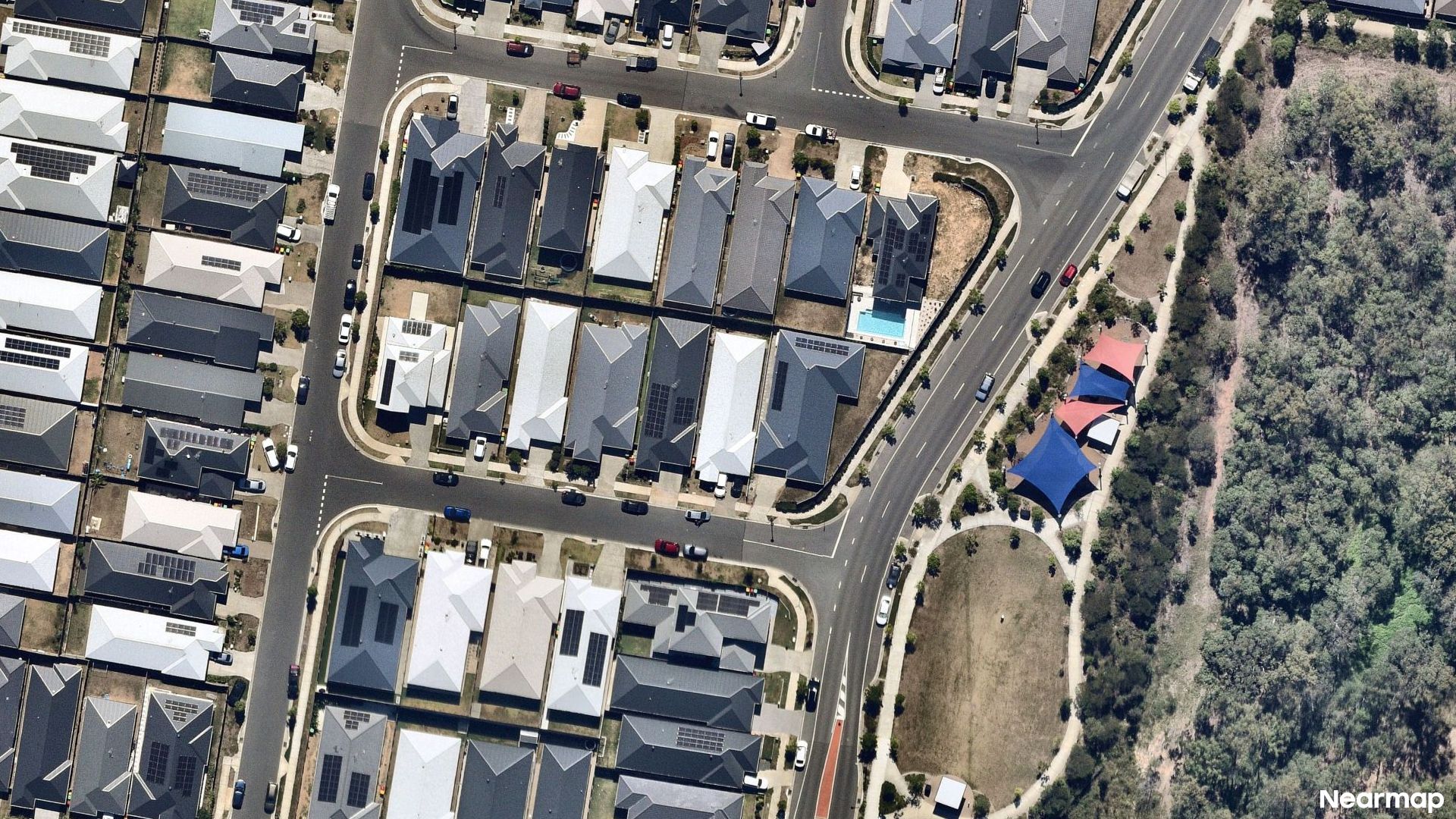 Vertical aerial view