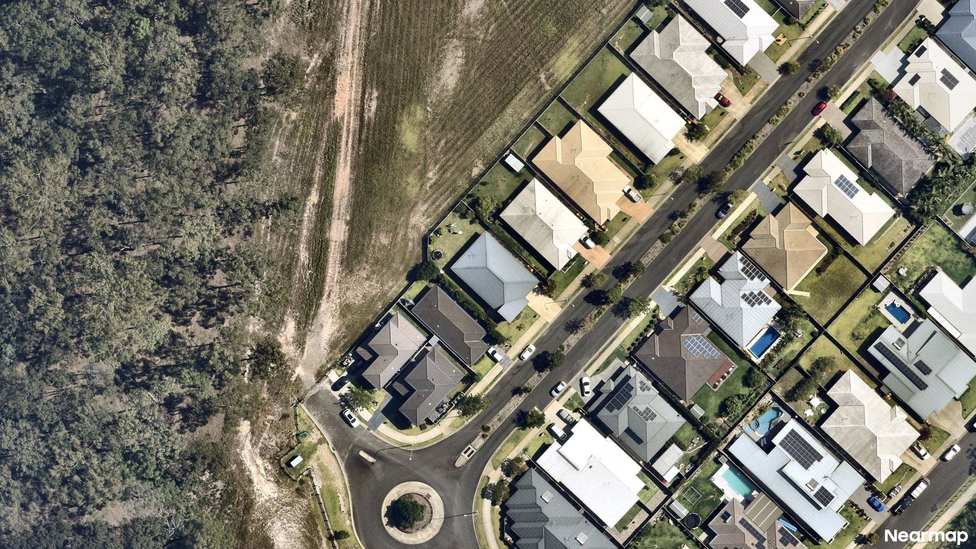 Vertical aerial view