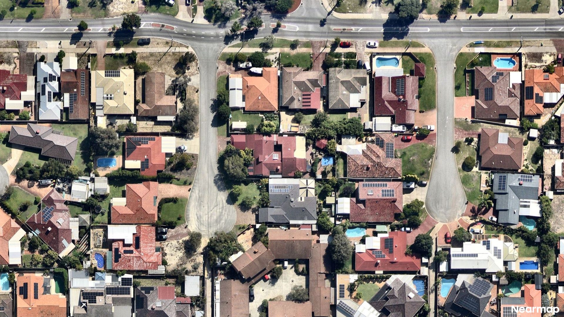 Vertical aerial view