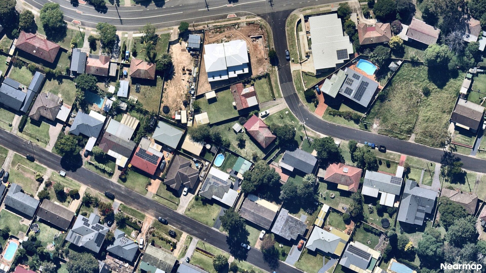 Vertical aerial view
