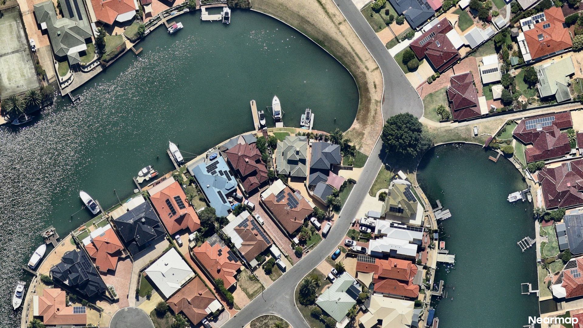 Vertical aerial view