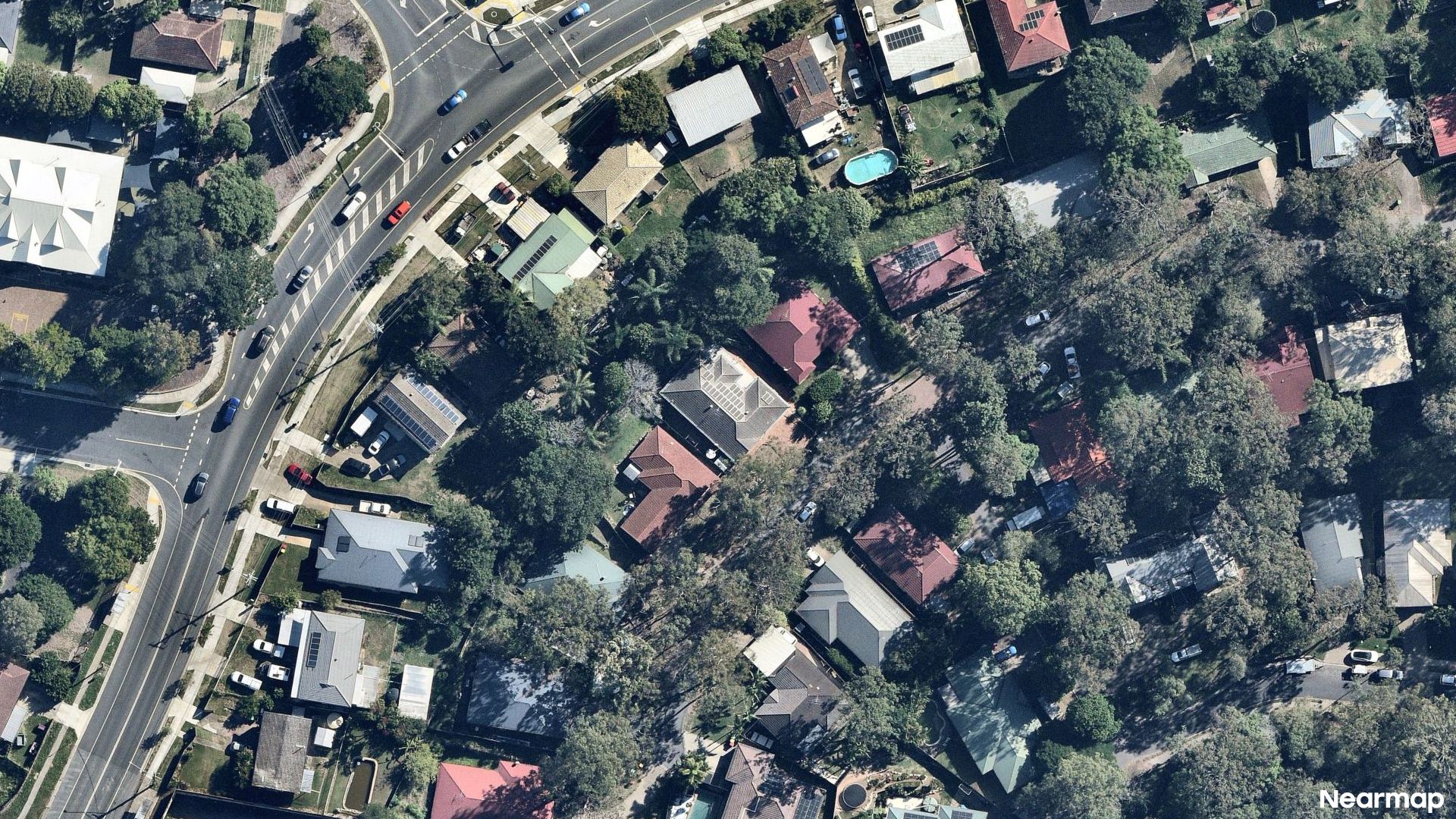 Vertical aerial view