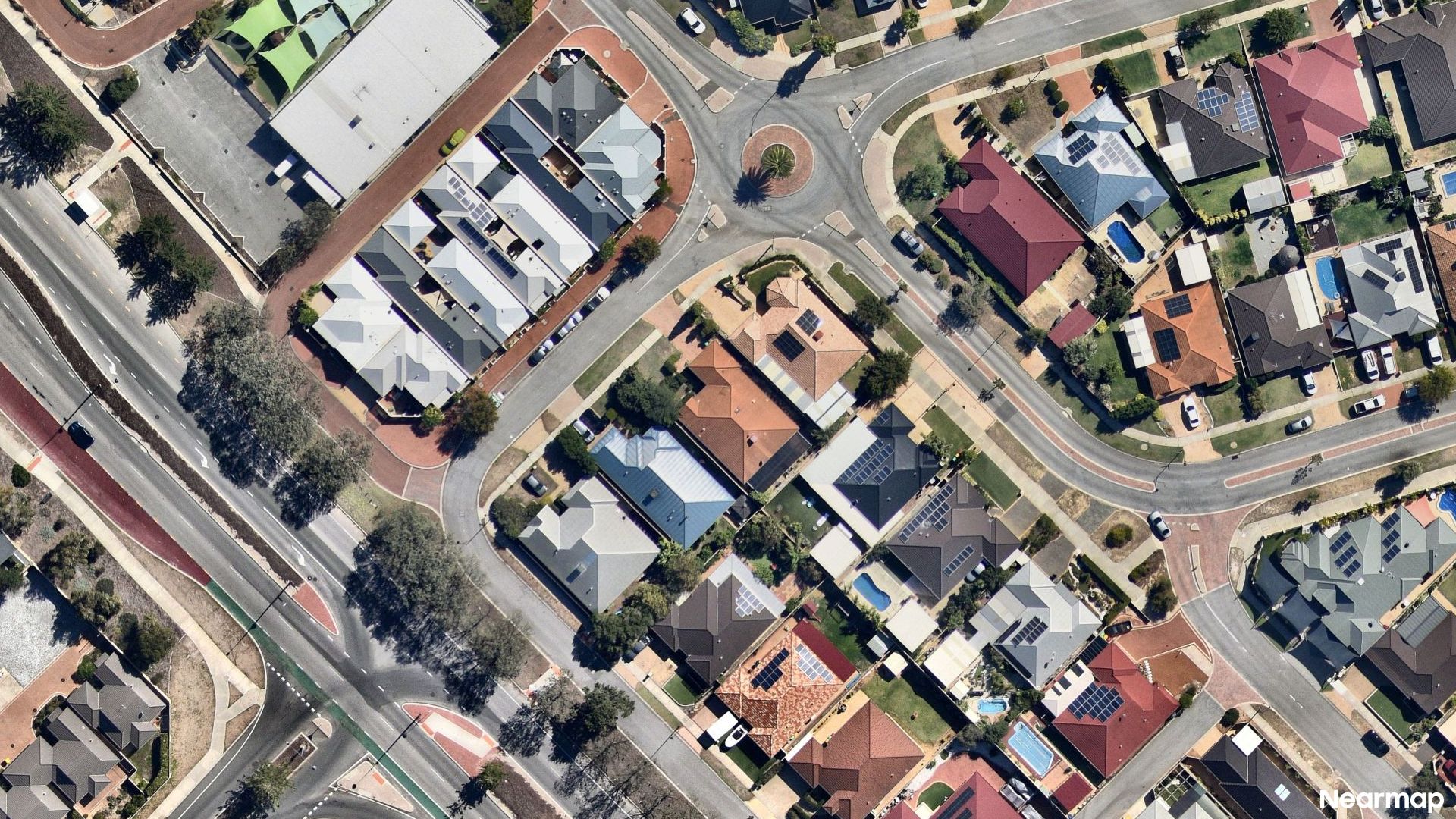 Vertical aerial view