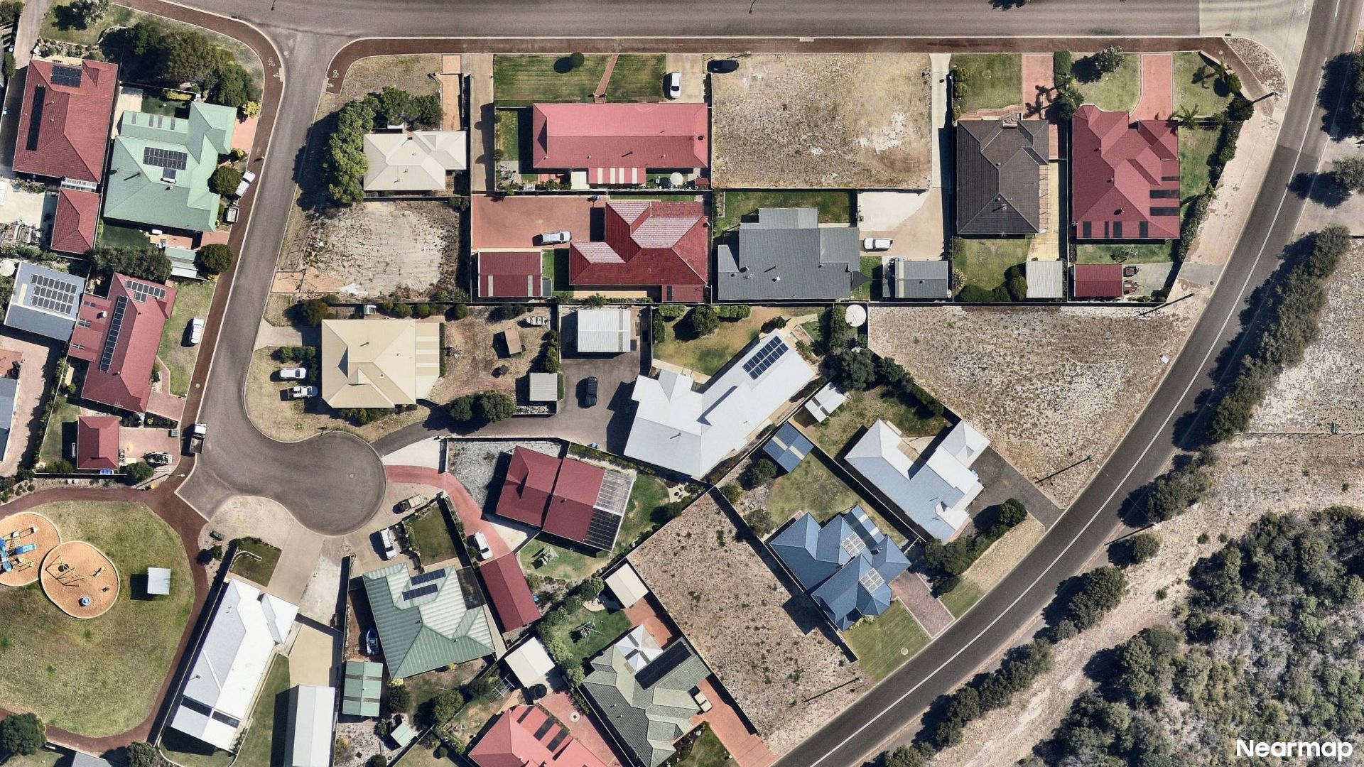Vertical aerial view