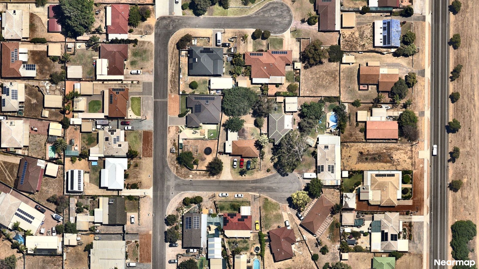 Vertical aerial view