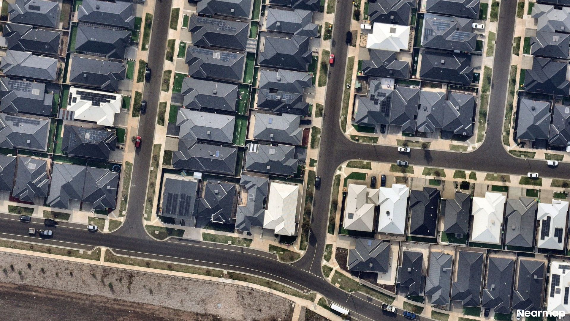Vertical aerial view
