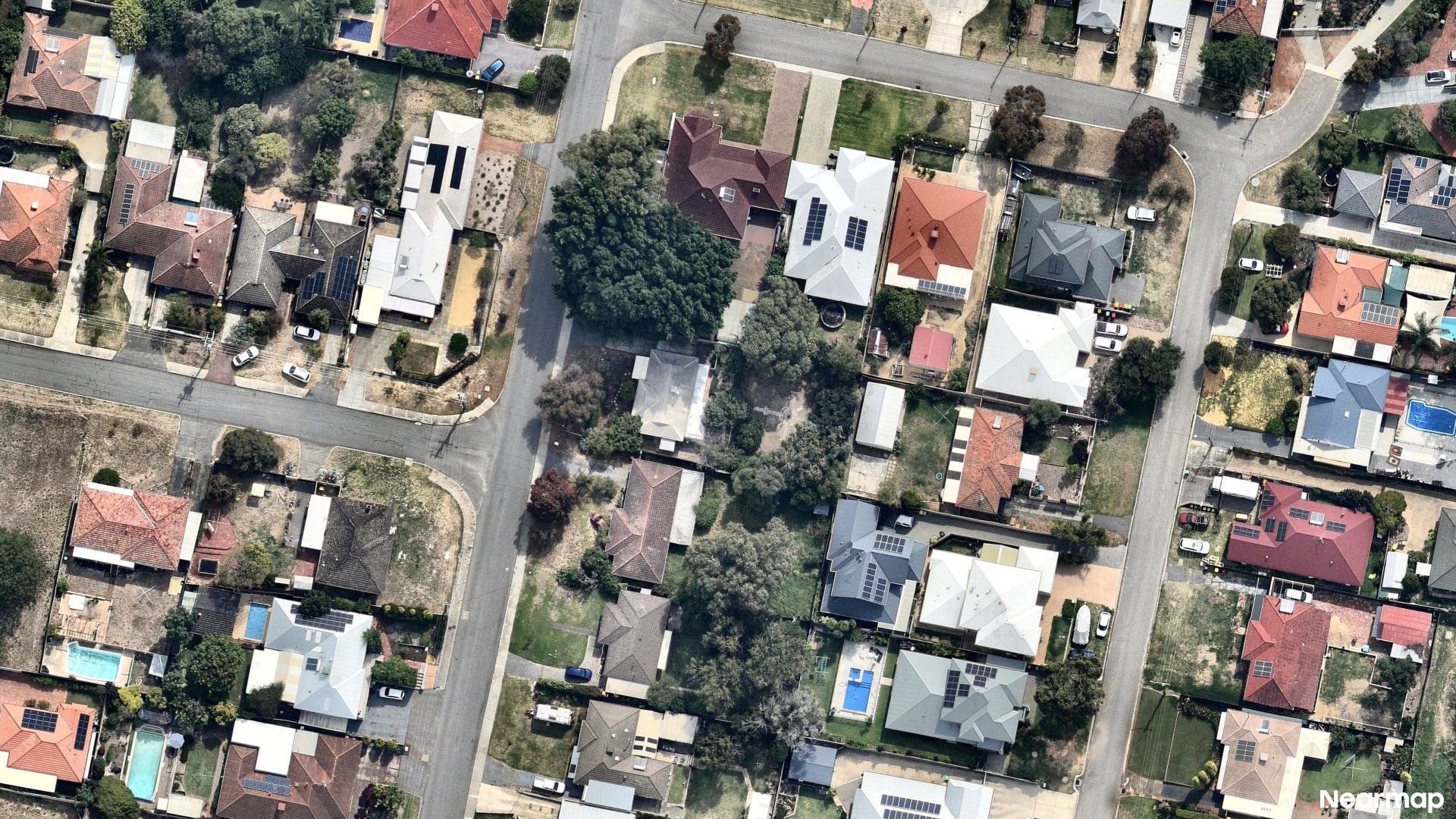 Vertical aerial view