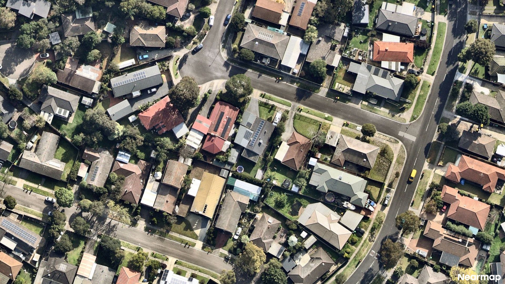 Vertical aerial view
