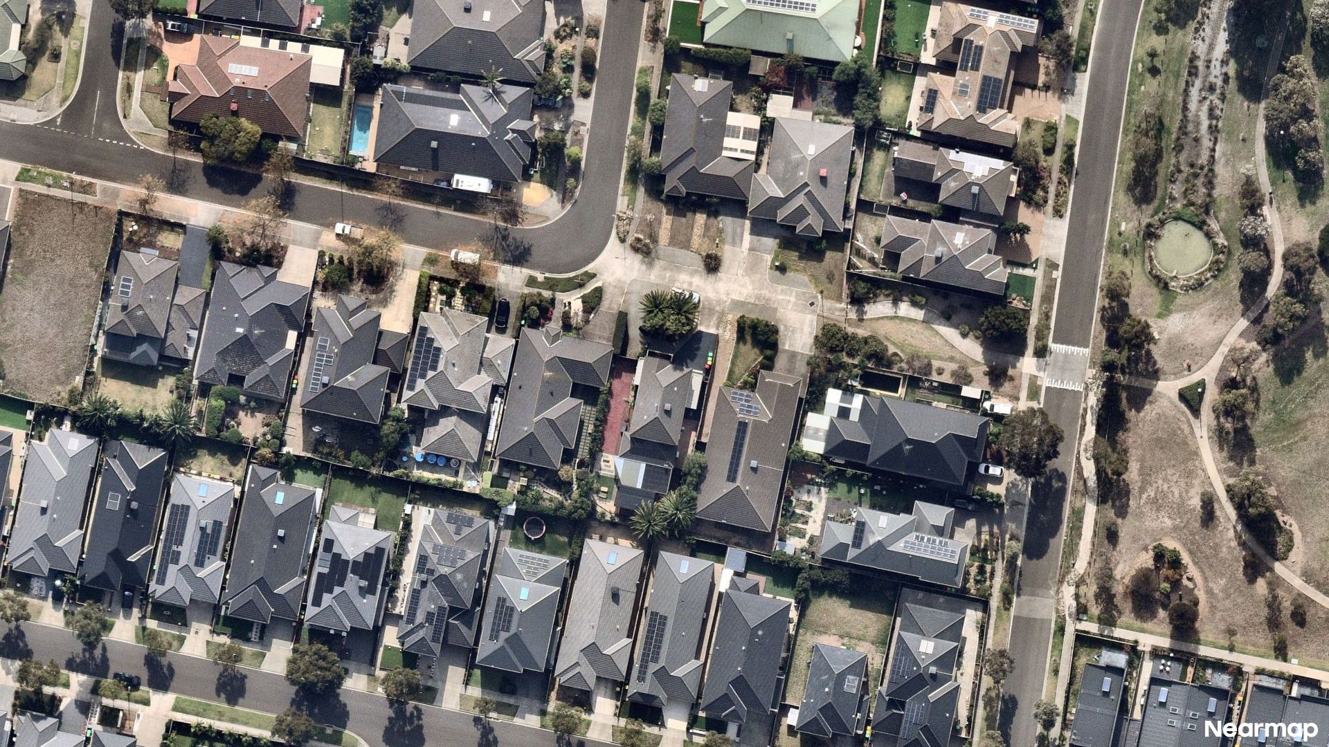 Vertical aerial view