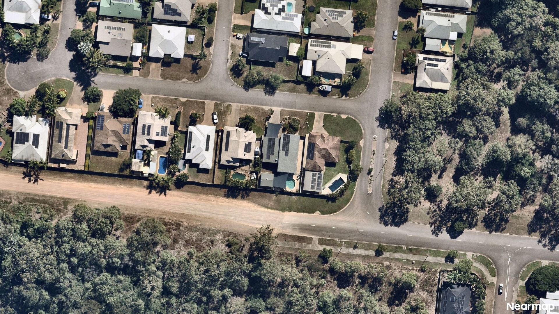 Vertical aerial view