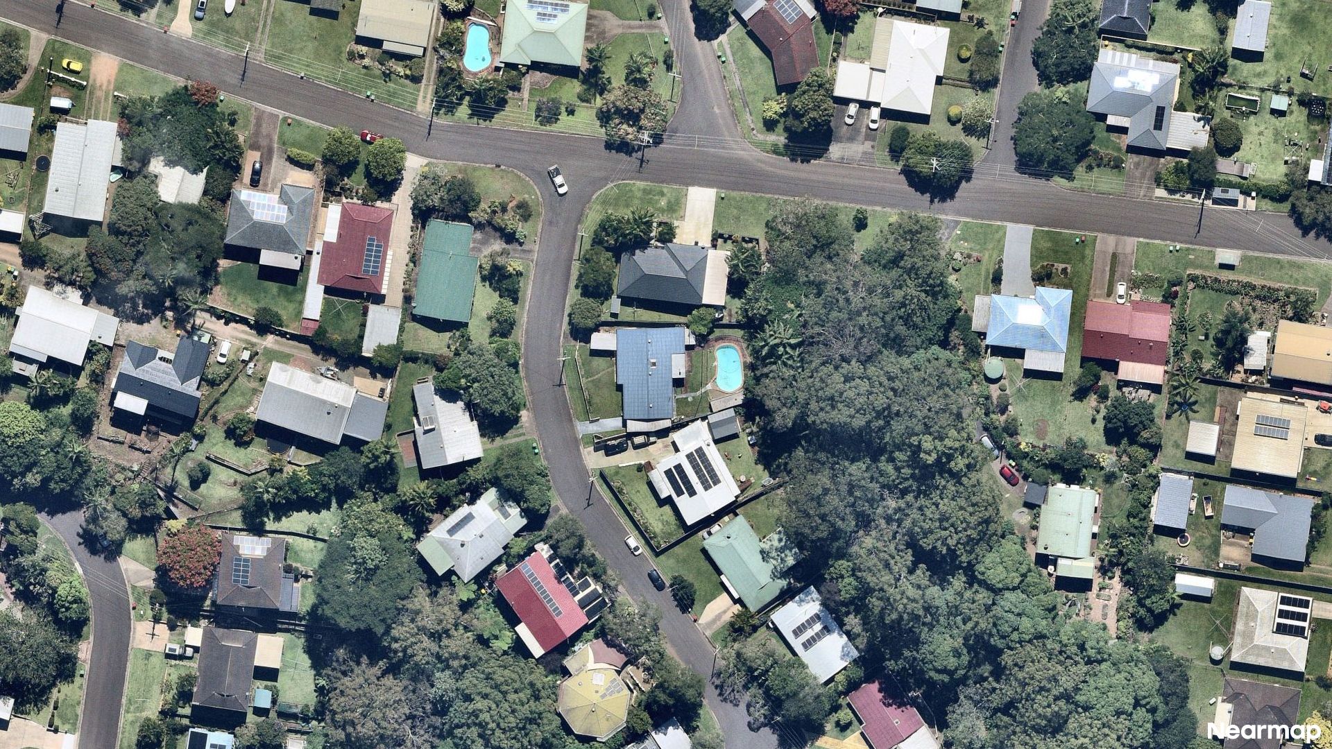 Vertical aerial view