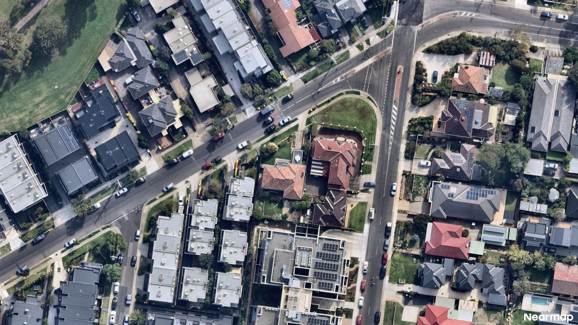 Vertical aerial view