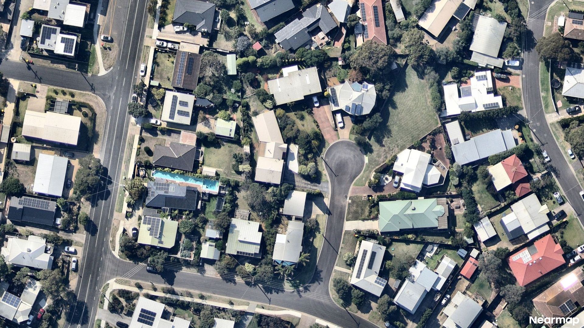 Vertical aerial view