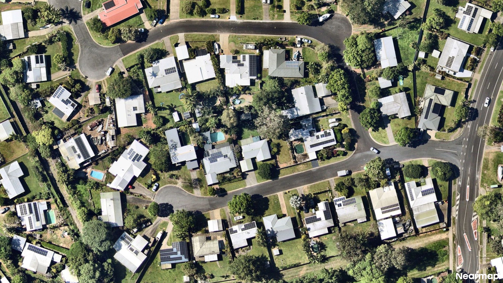 Vertical aerial view