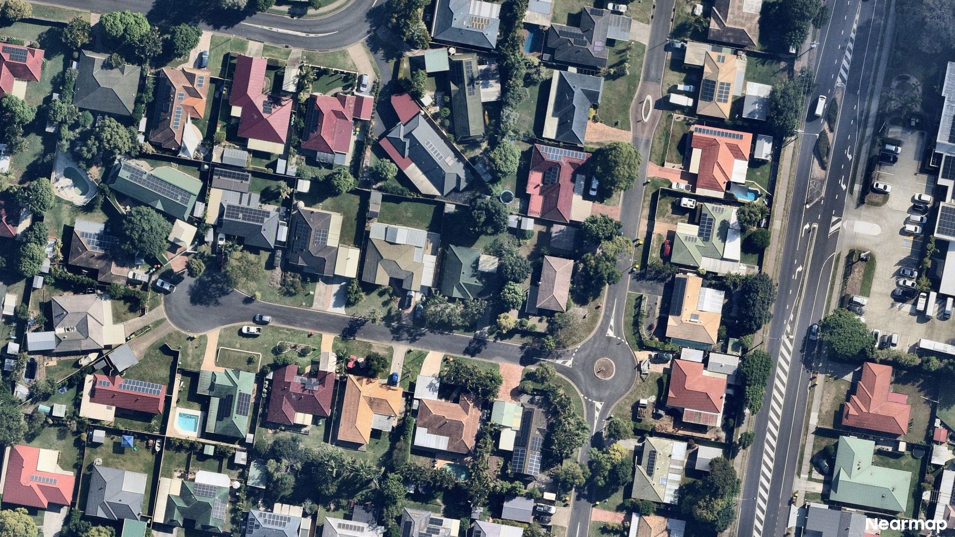 Vertical aerial view
