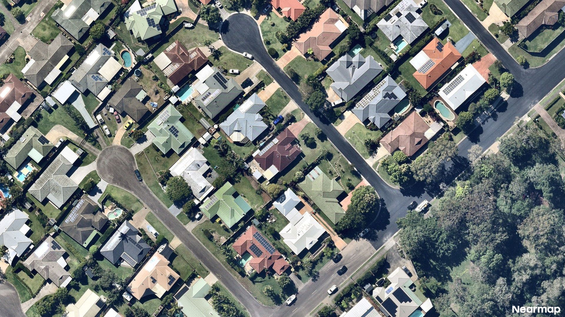 Vertical aerial view