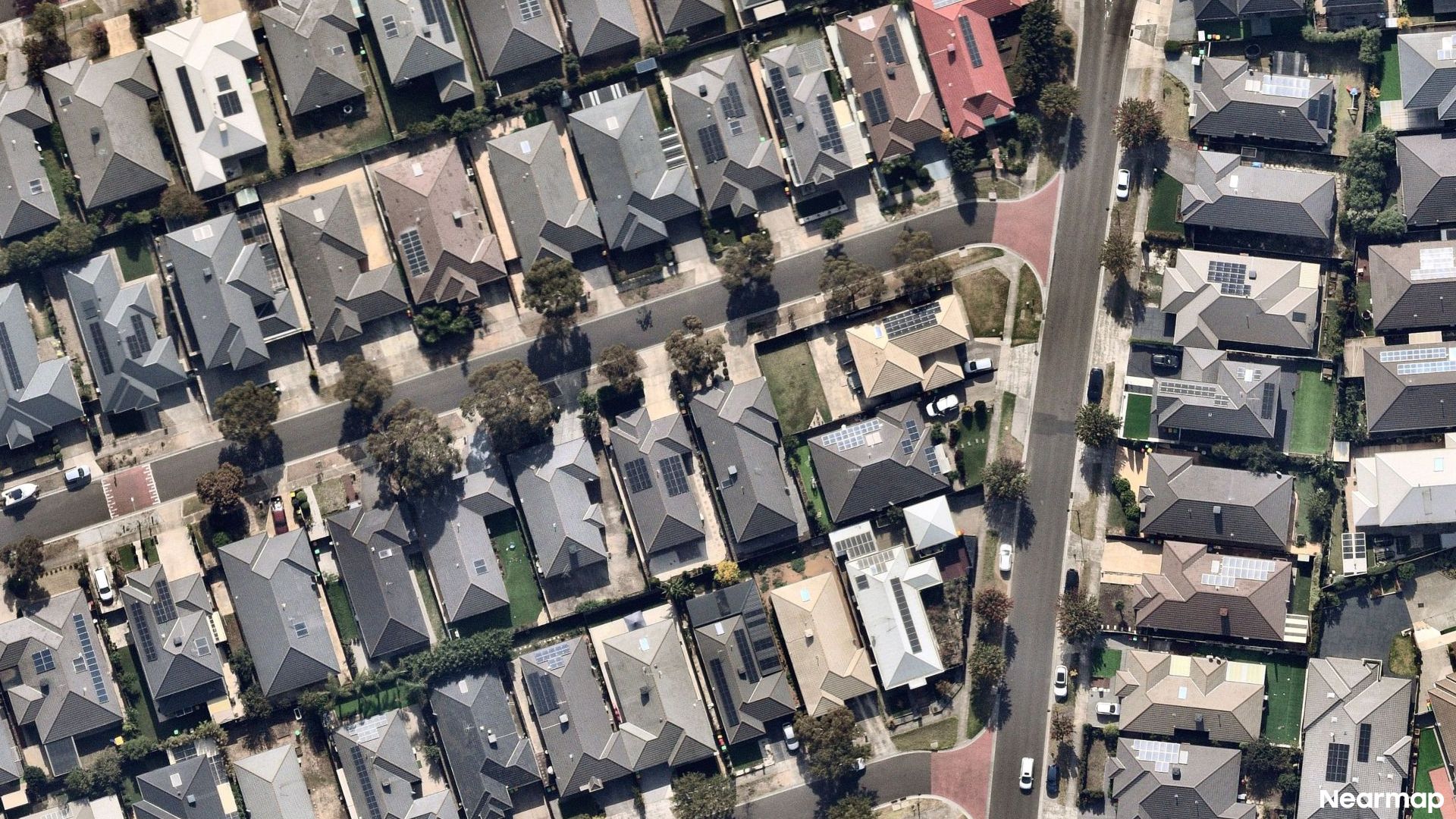 Vertical aerial view