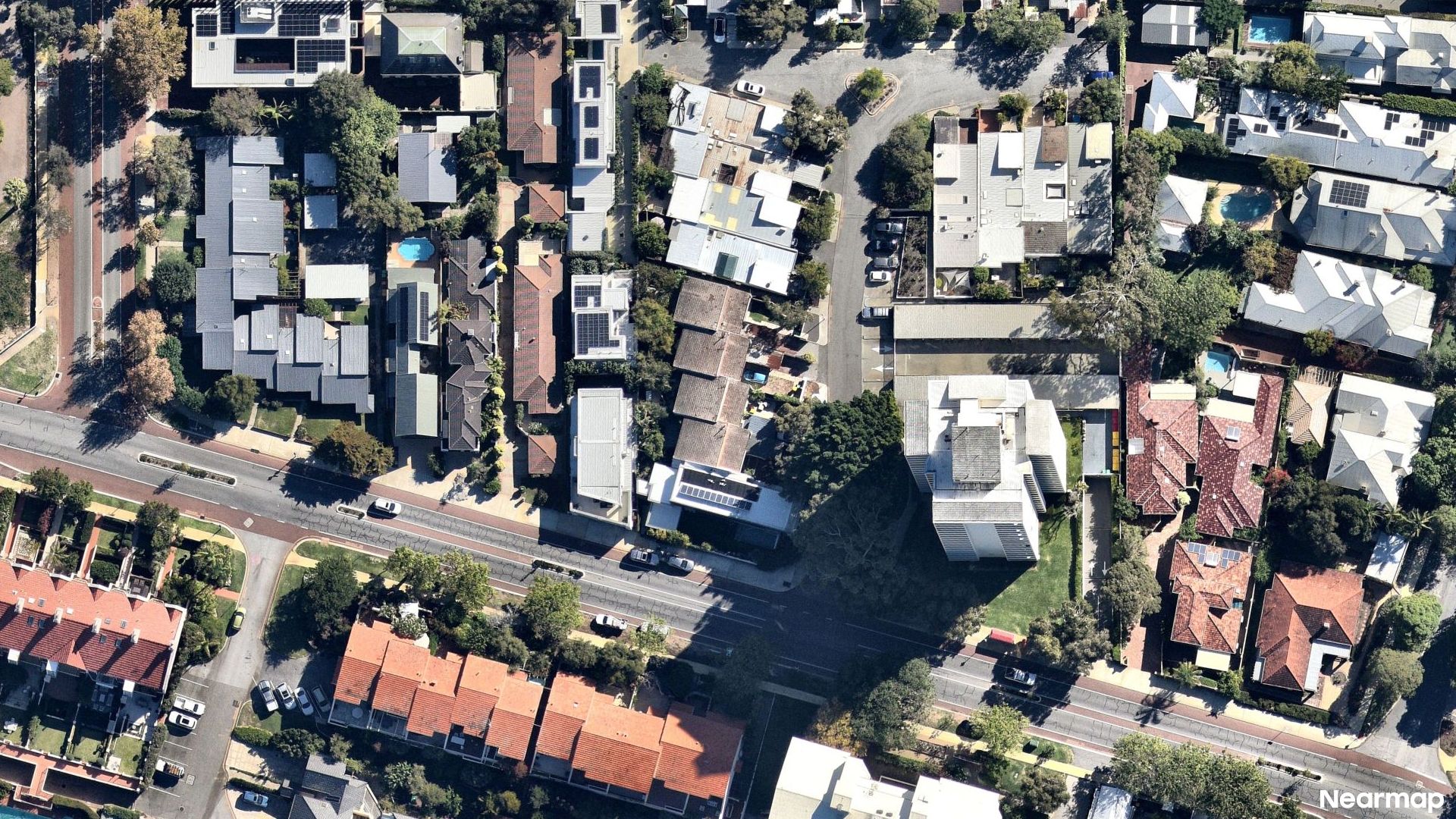 Vertical aerial view