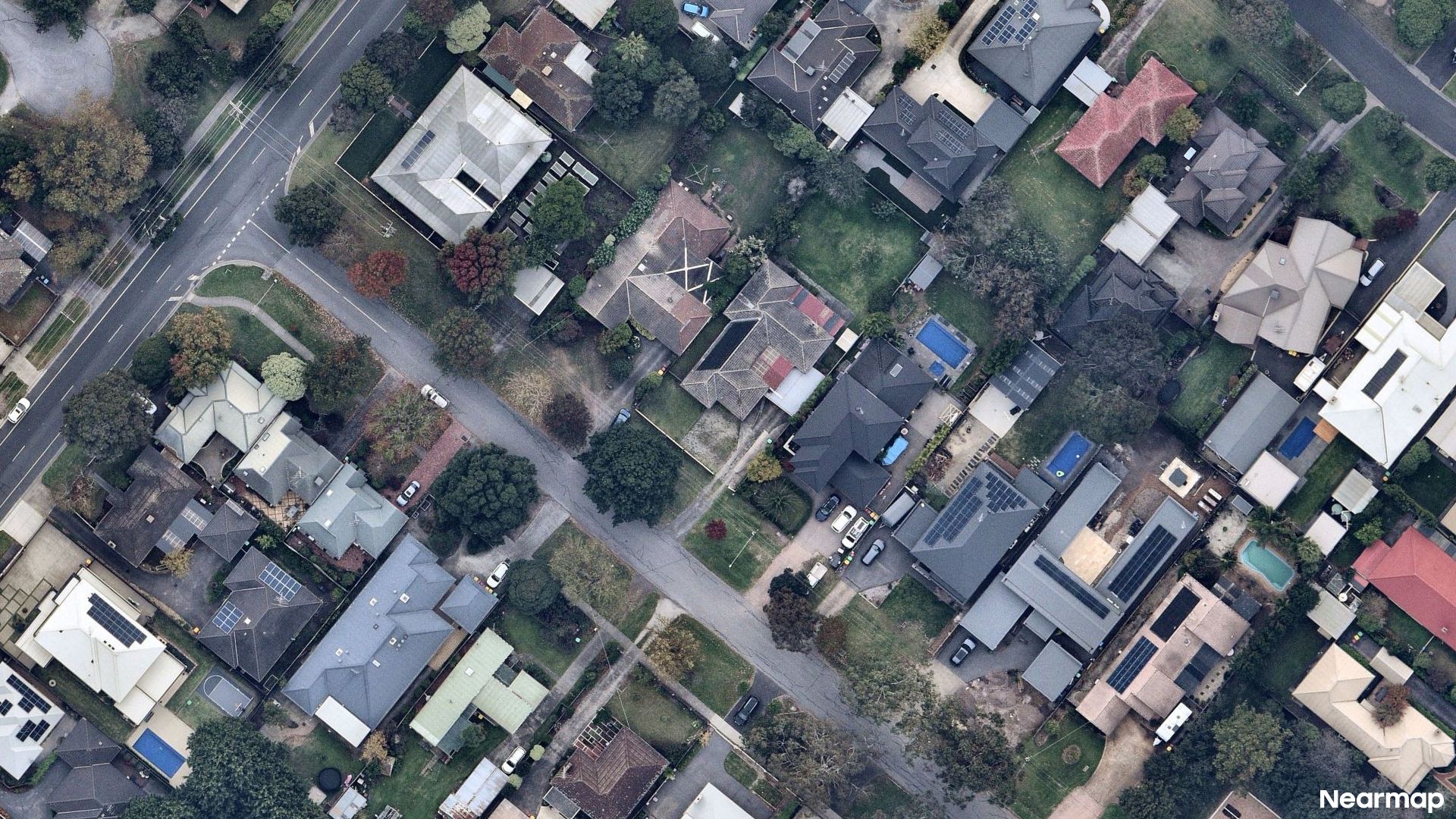 Vertical aerial view