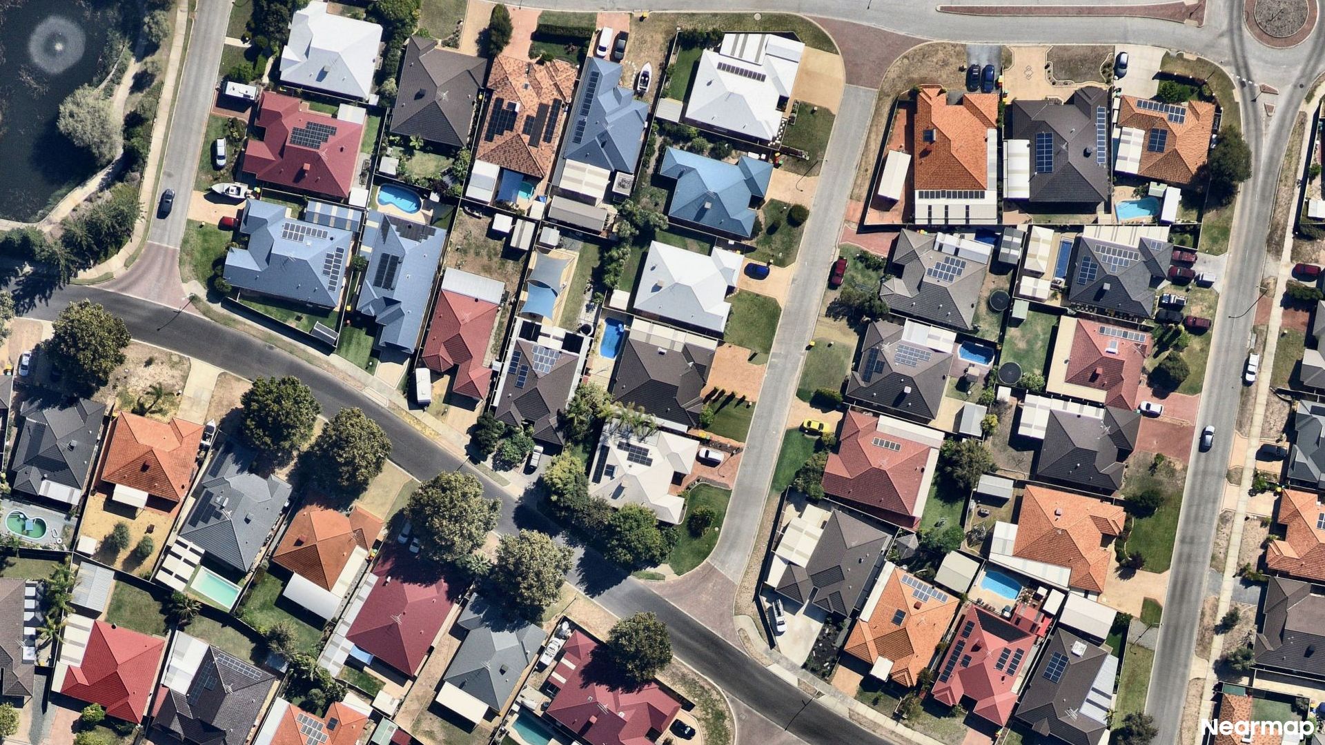 Vertical aerial view