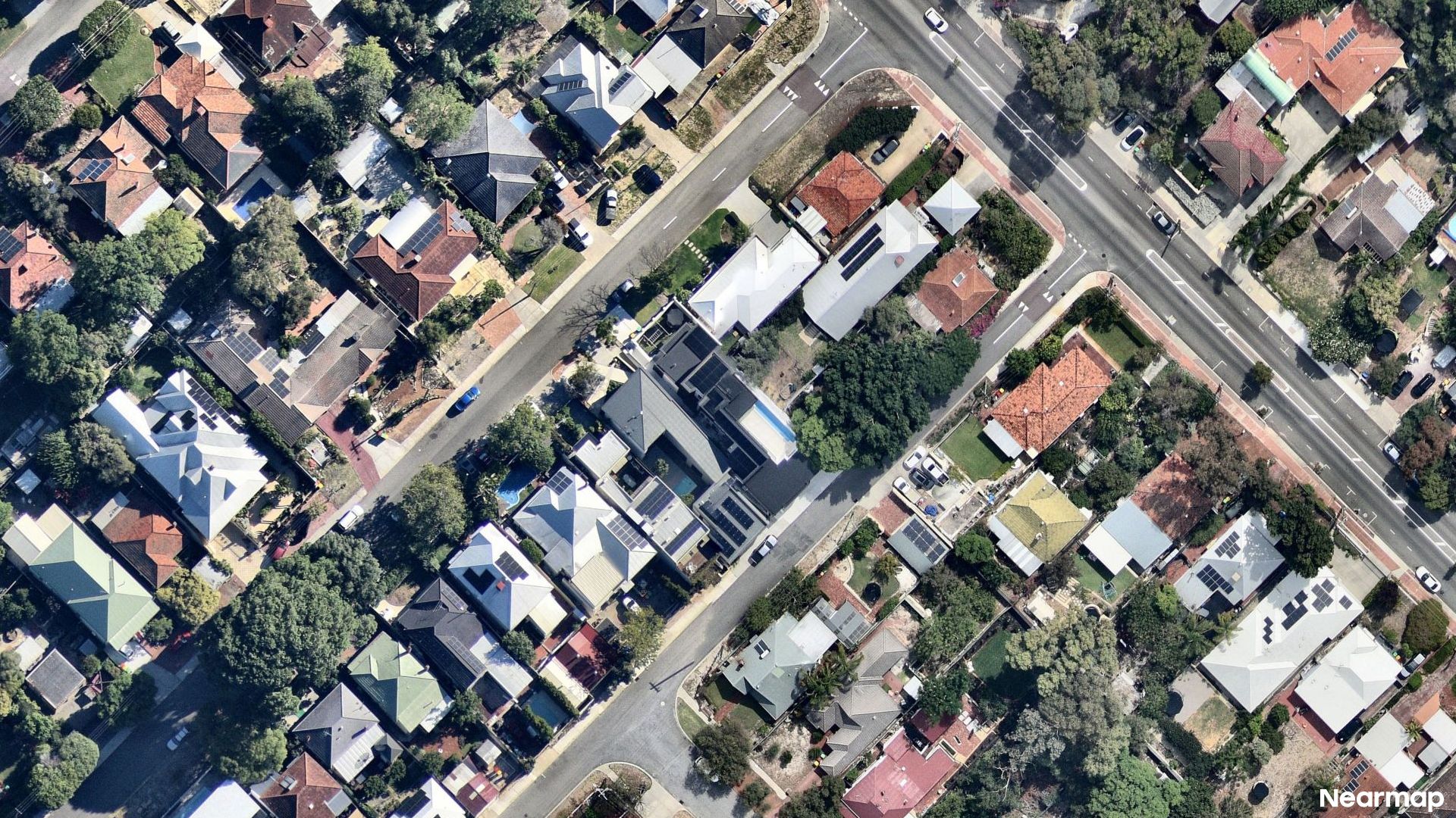 Vertical aerial view