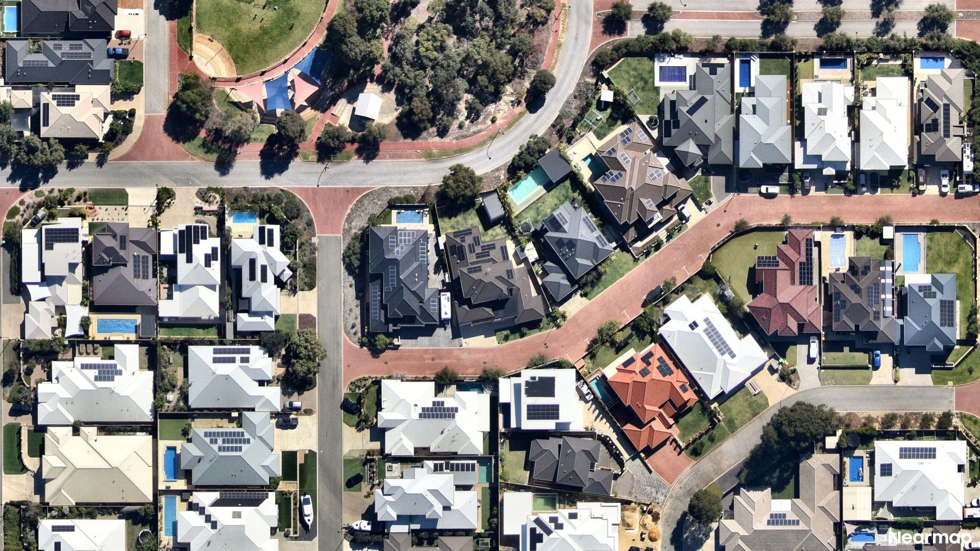 Vertical aerial view