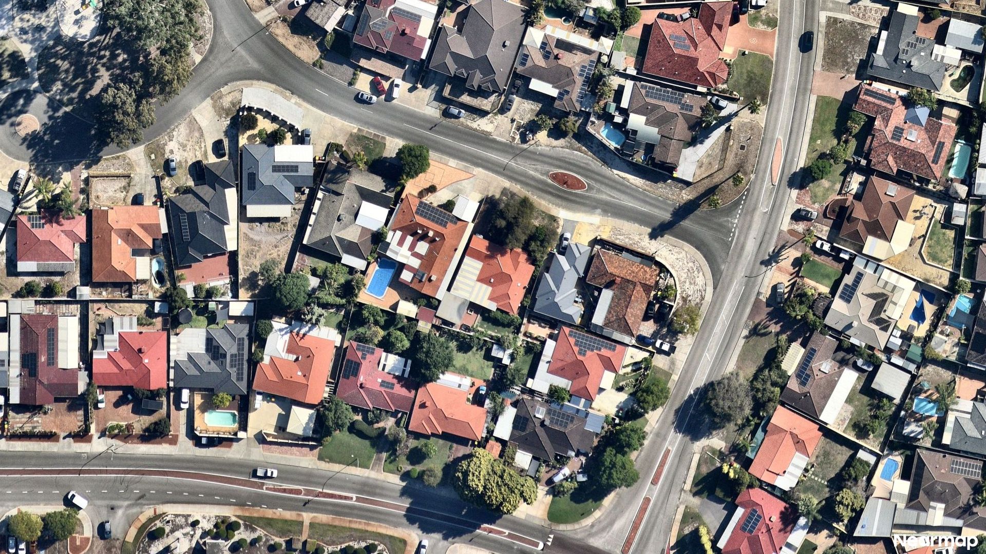 Vertical aerial view