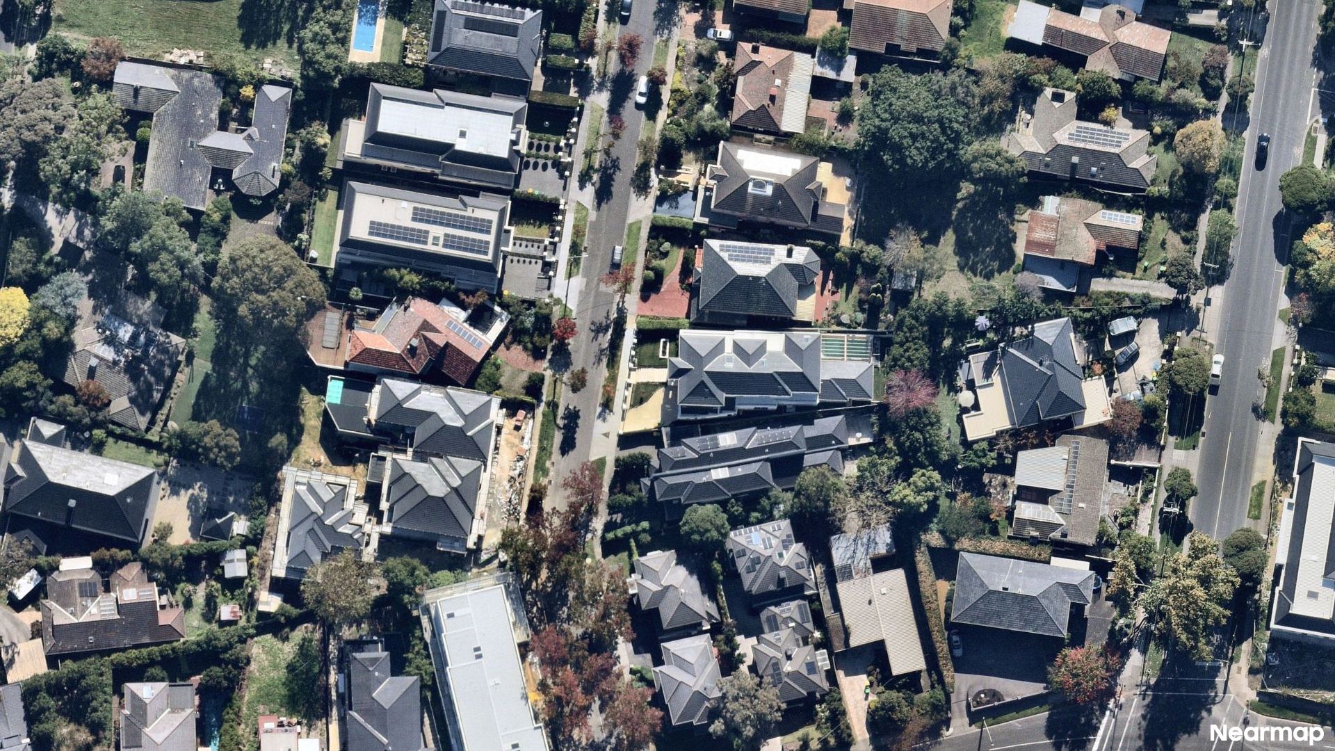 Vertical aerial view