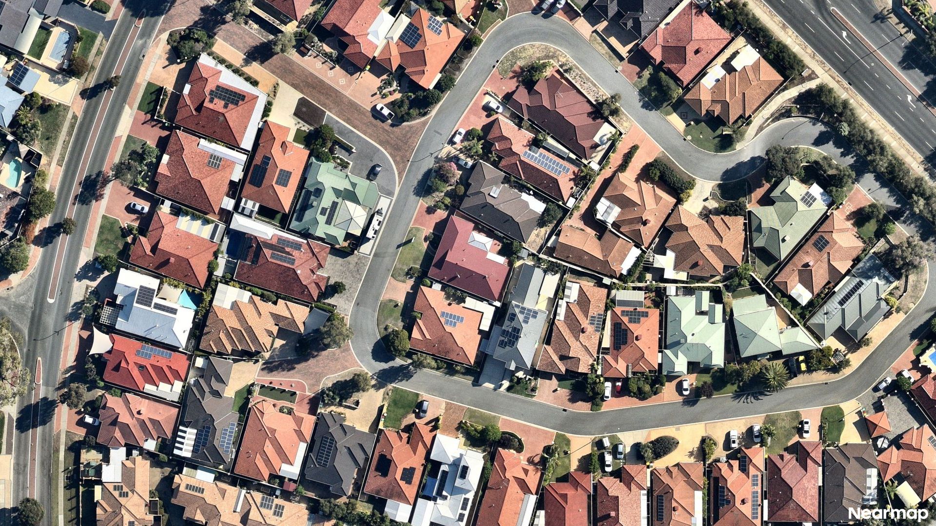 Vertical aerial view