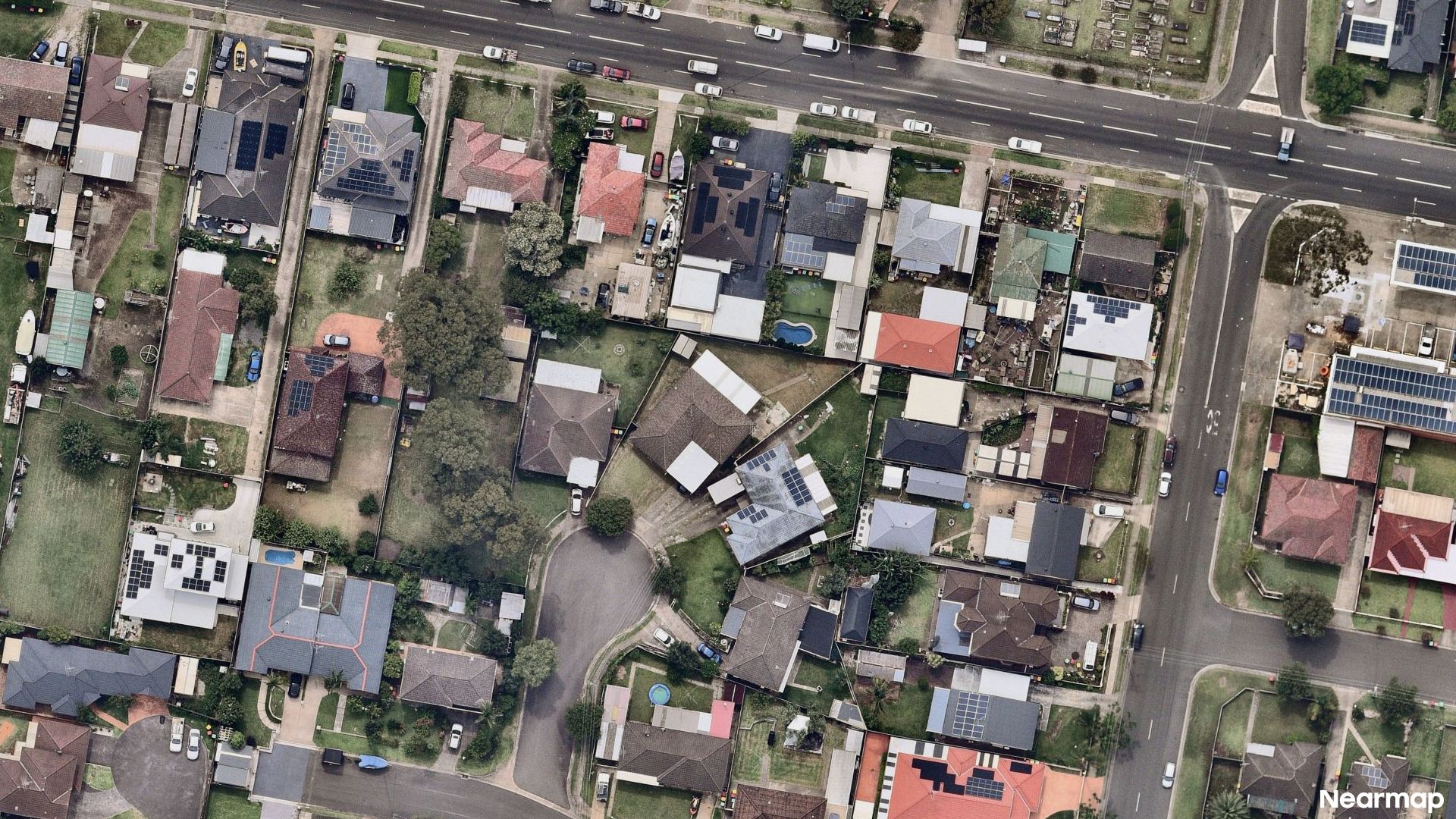 Vertical aerial view