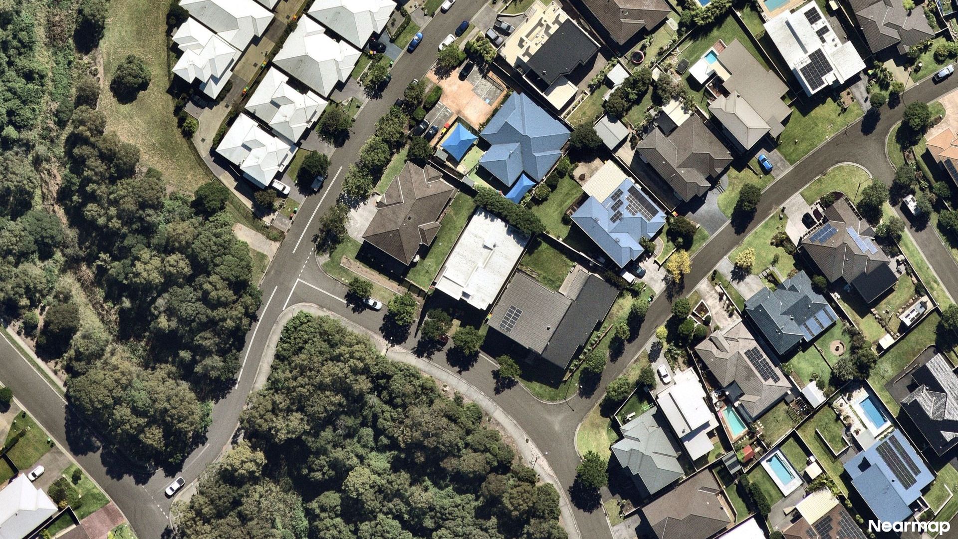Vertical aerial view