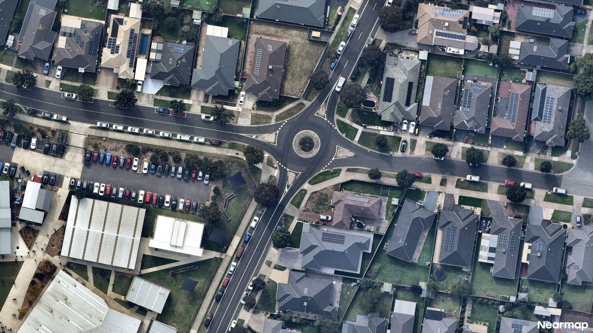 Vertical aerial view