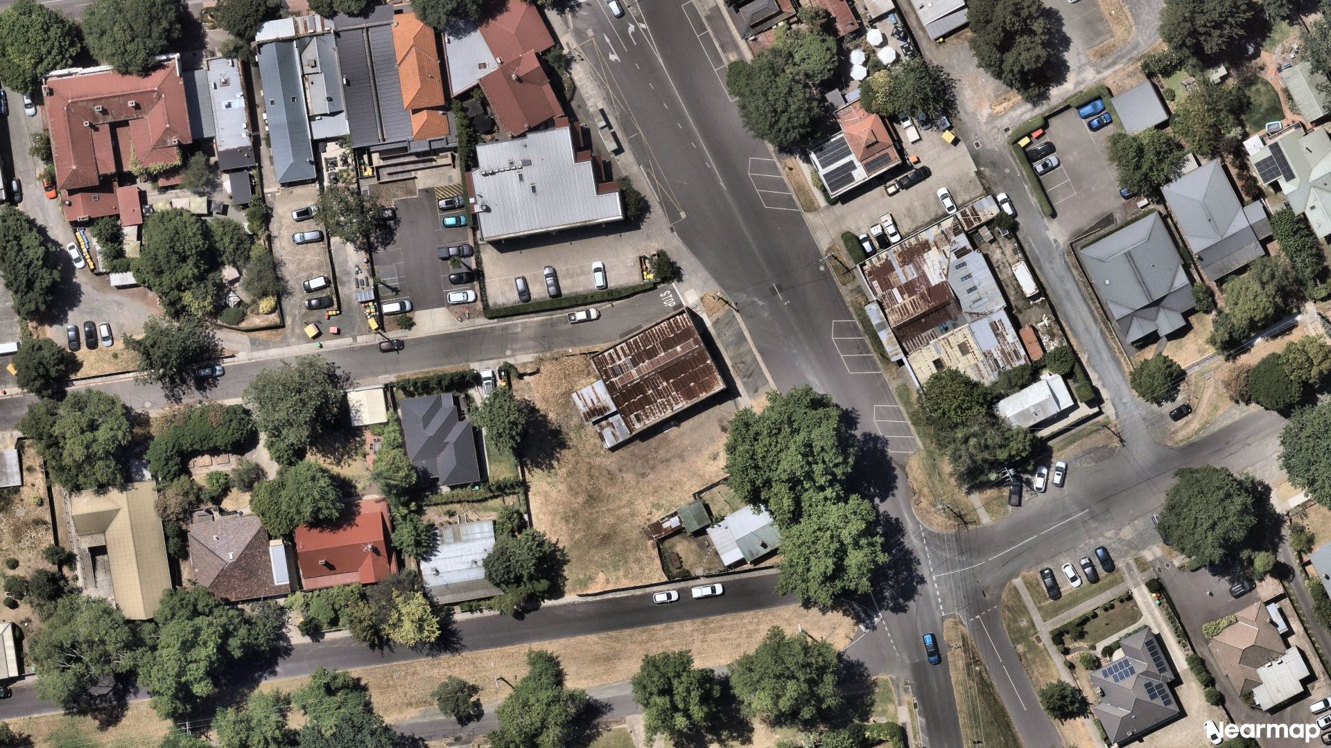 Vertical aerial view