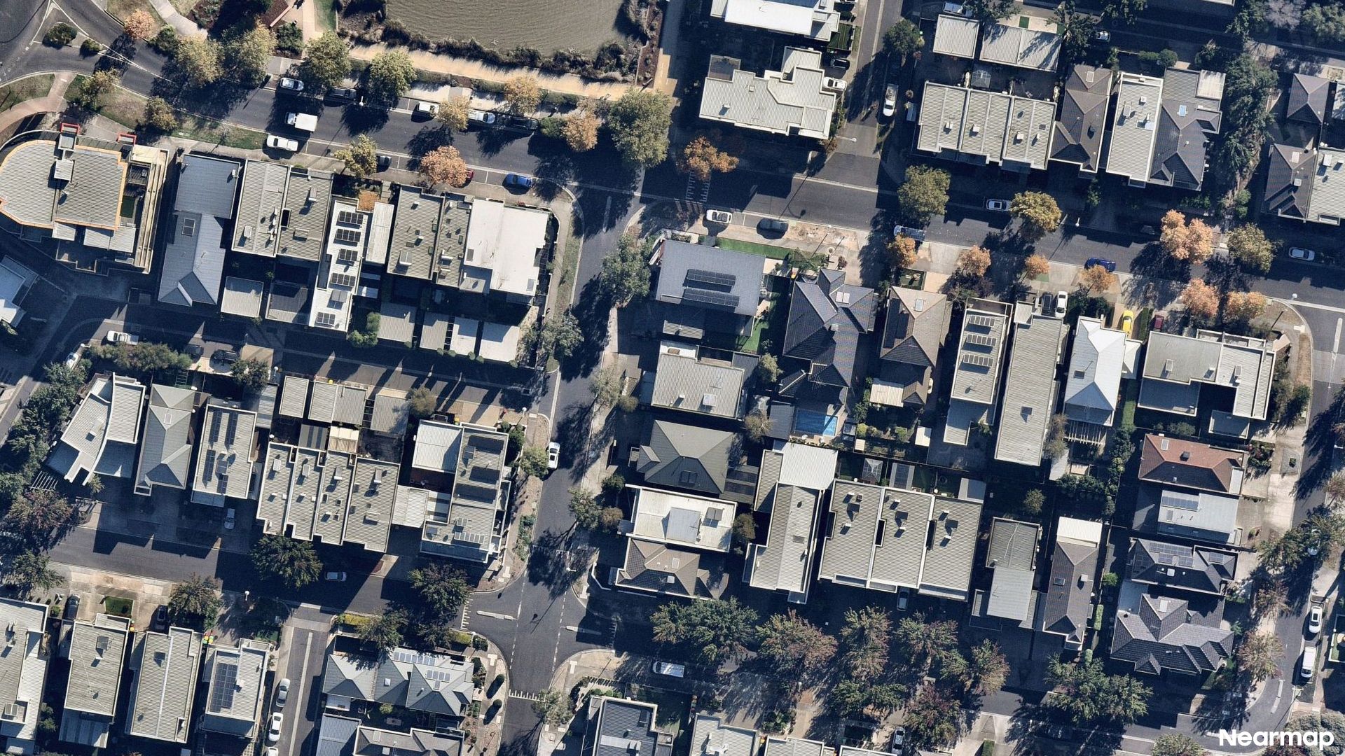 Vertical aerial view