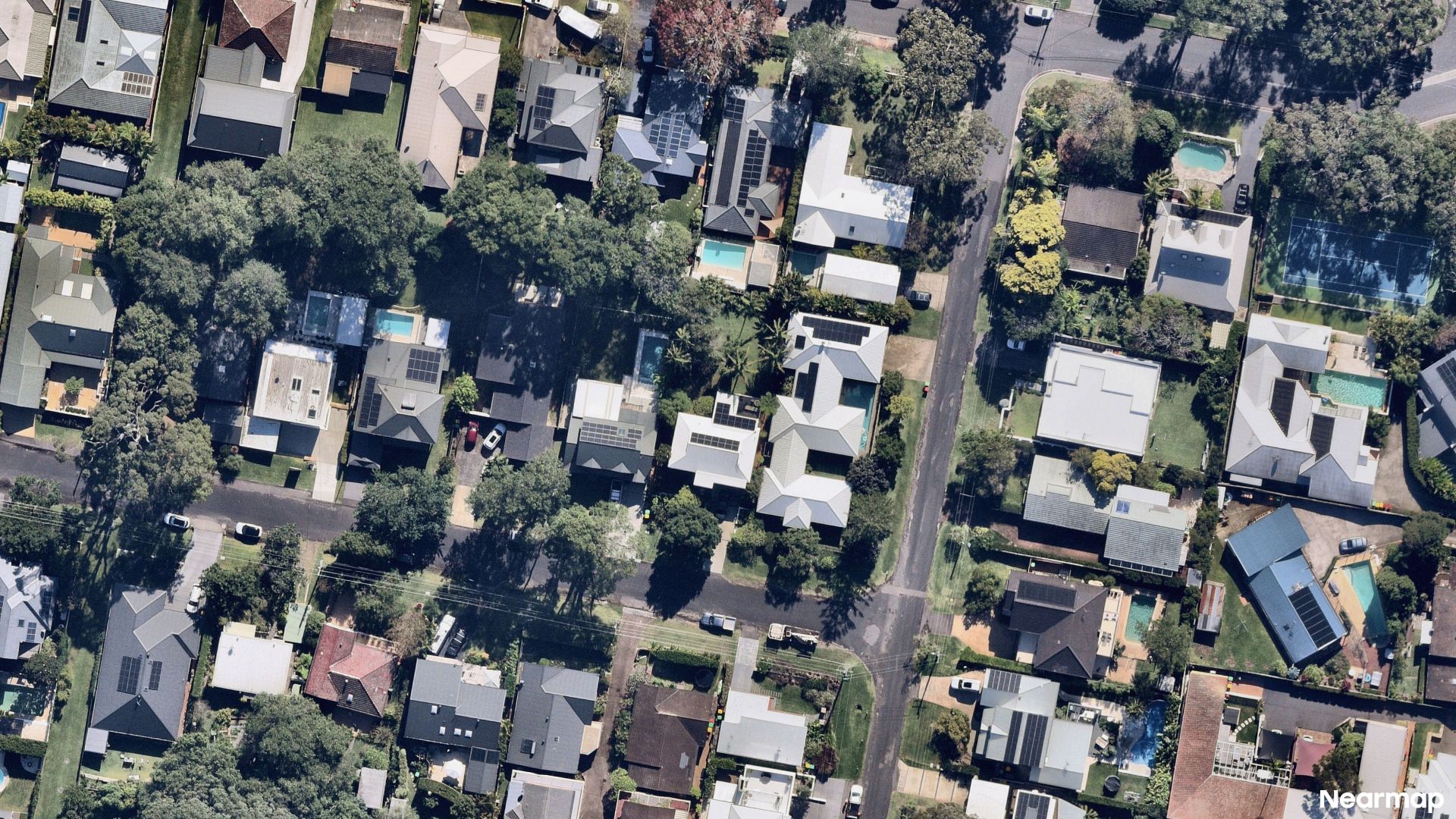 Vertical aerial view